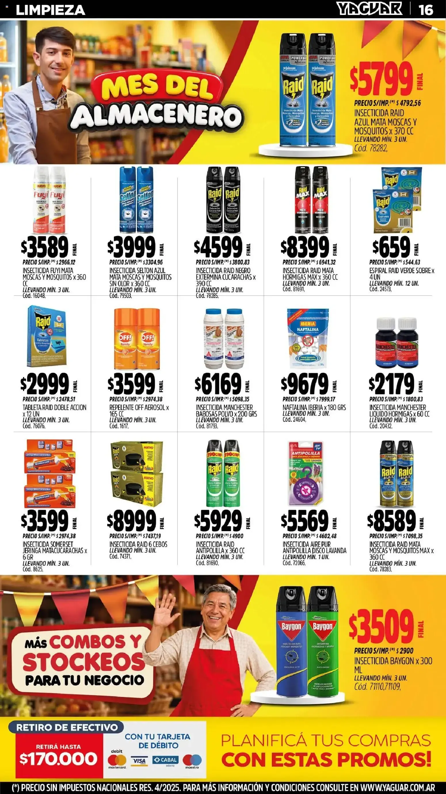 Ofertas de MAYORISTA YAGUAR MES DEL ALMACENERO 31 de agosto al 5 de septiembre 2026 - Página 16 del catálogo