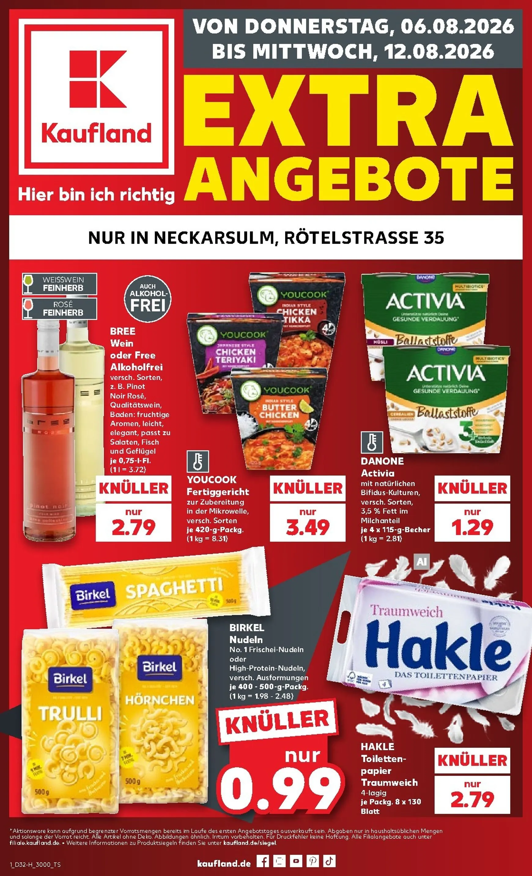 Neuer Kaufland - Neckarsulm Prospekt – von Donnerstag 06.08.2026 bis Mittwoch 12.08.2026