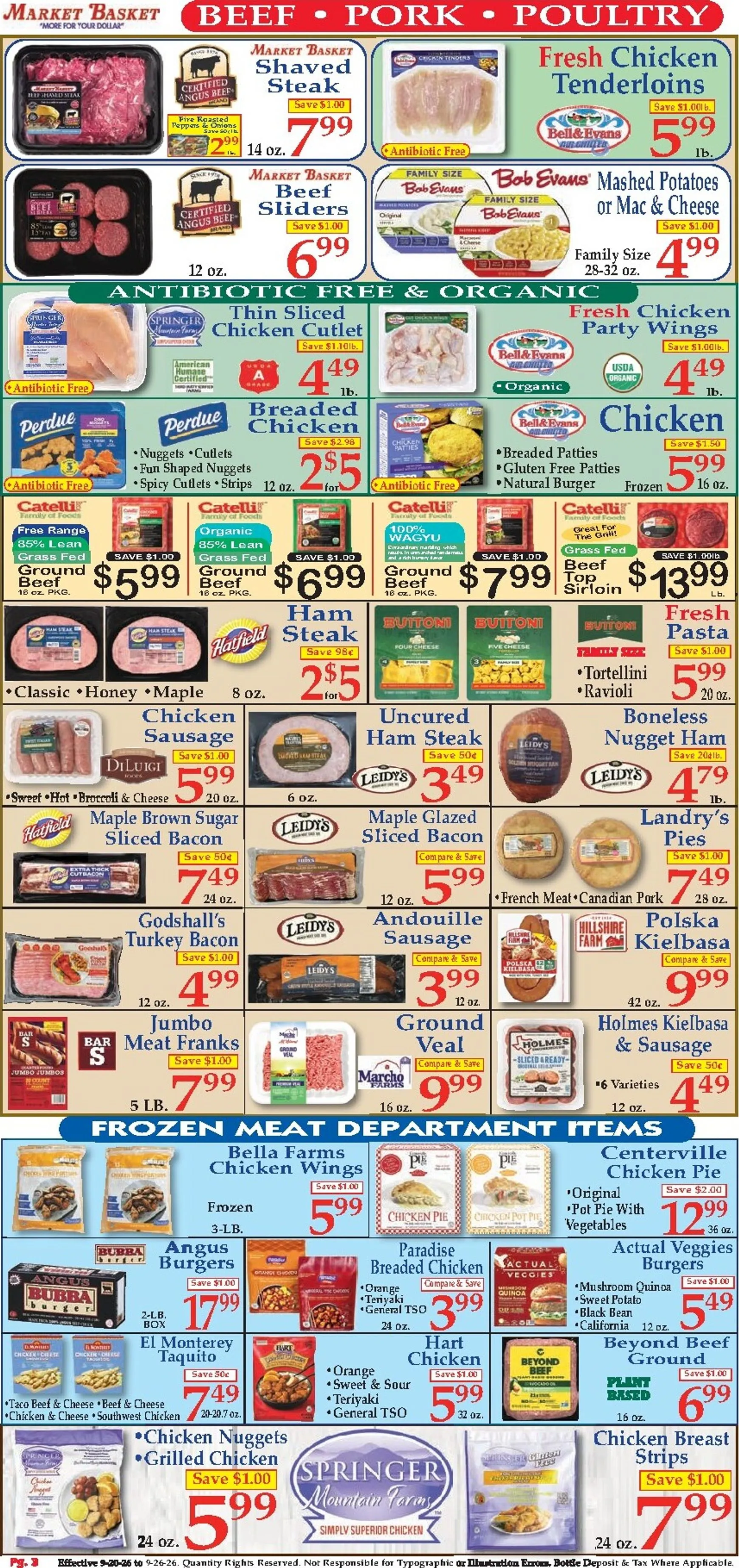 Weekly ad Current Market Basket leaflet valid from Sunday 09/20/2026 to Saturday 09/26/2026 from September 20 to September 26 2026 - Page 3