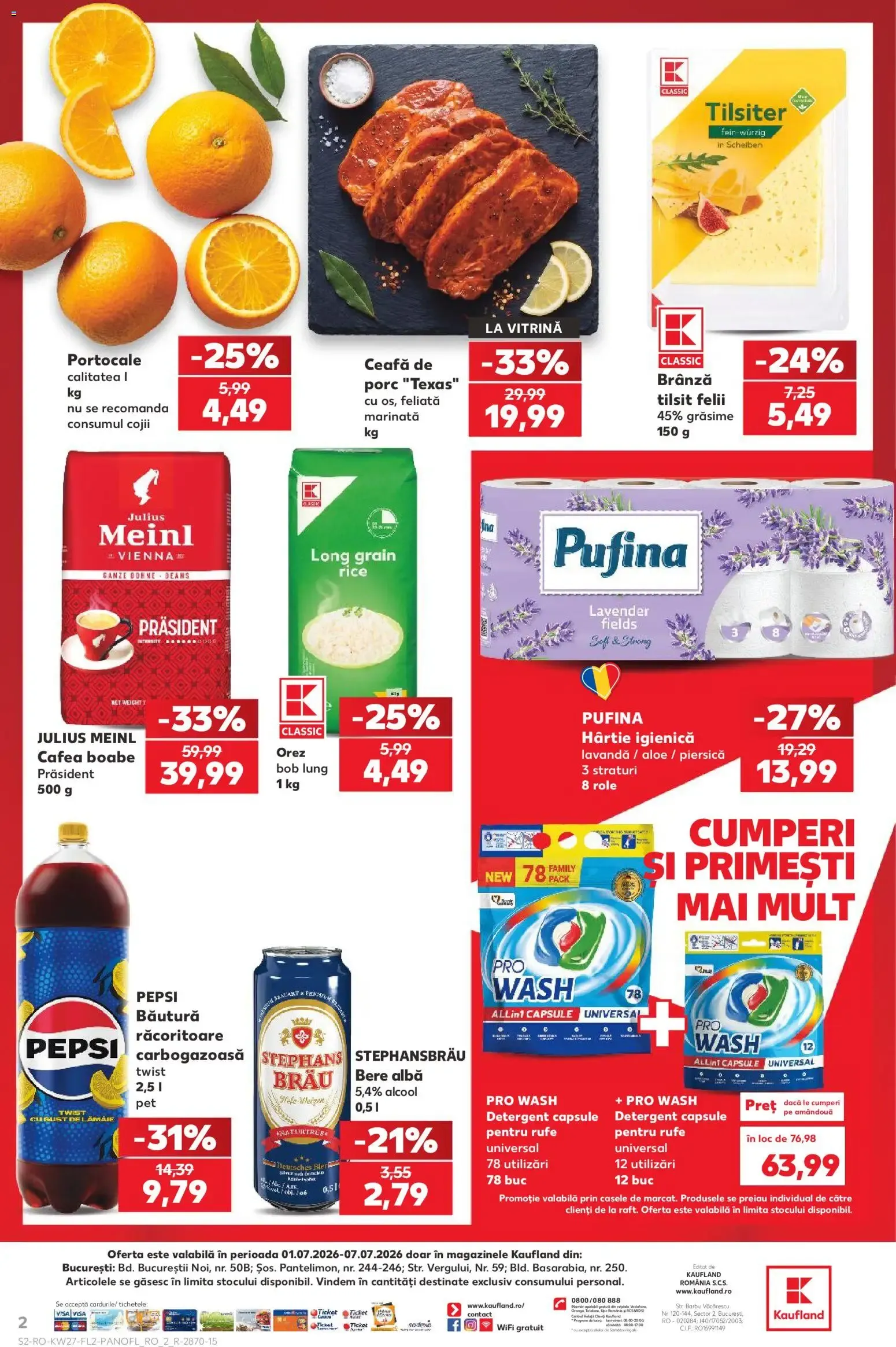 Catalog Kaufland Catalog Super reduceri 01.07.2026 - Revista si Oferta de la 1 iulie până la 7 iulie 2026 - Revista Pagina 2