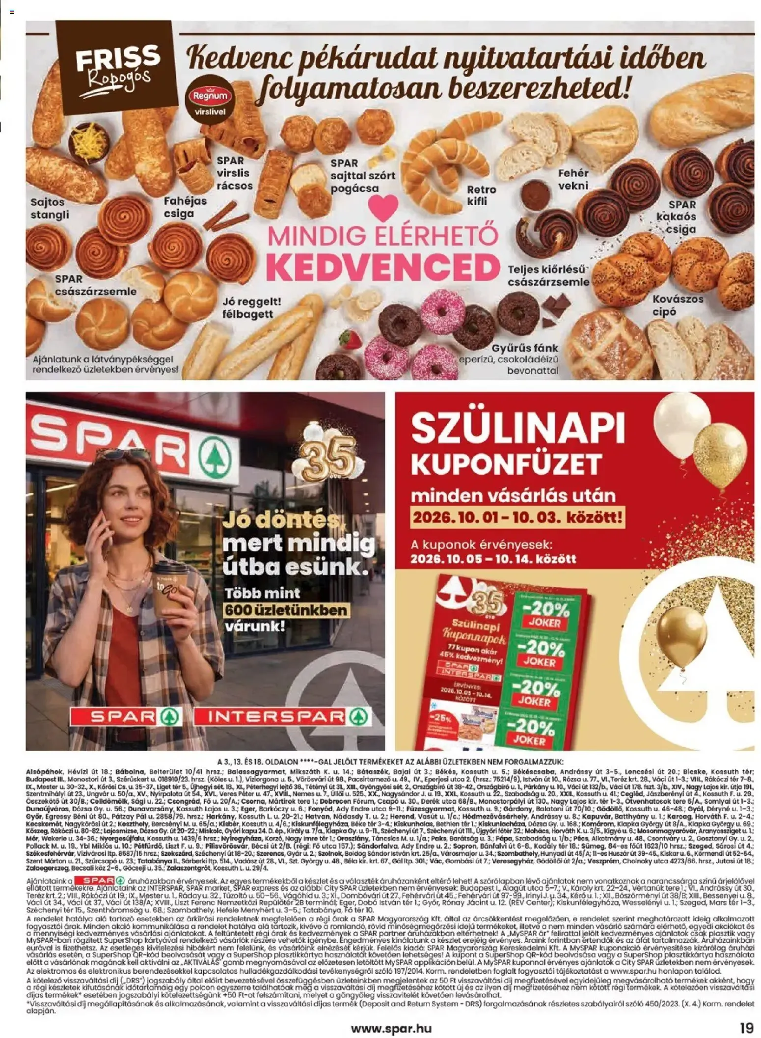 Katalógus SPAR Szülinapi akciók és szuper árak! szeptember 24.-tól szeptember 30.-ig 2026. - Oldal 19