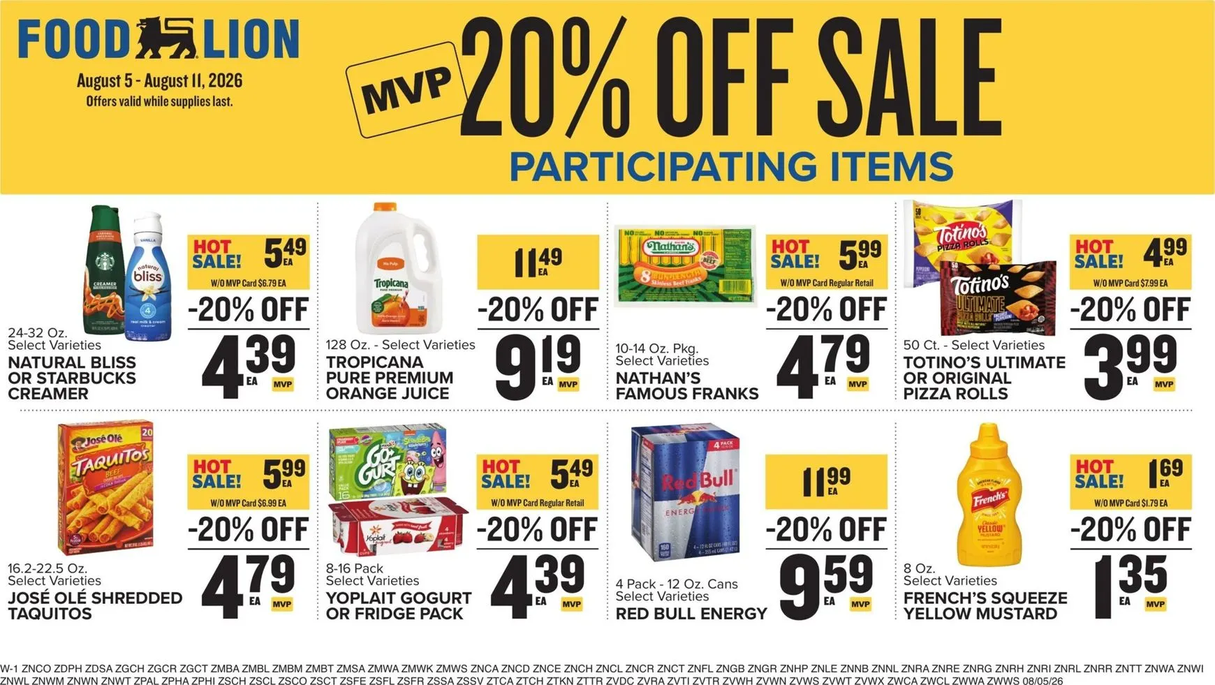Weekly ad Food Lion: Straight A's in Savings from August 5 to August 11 2026 - Page 12