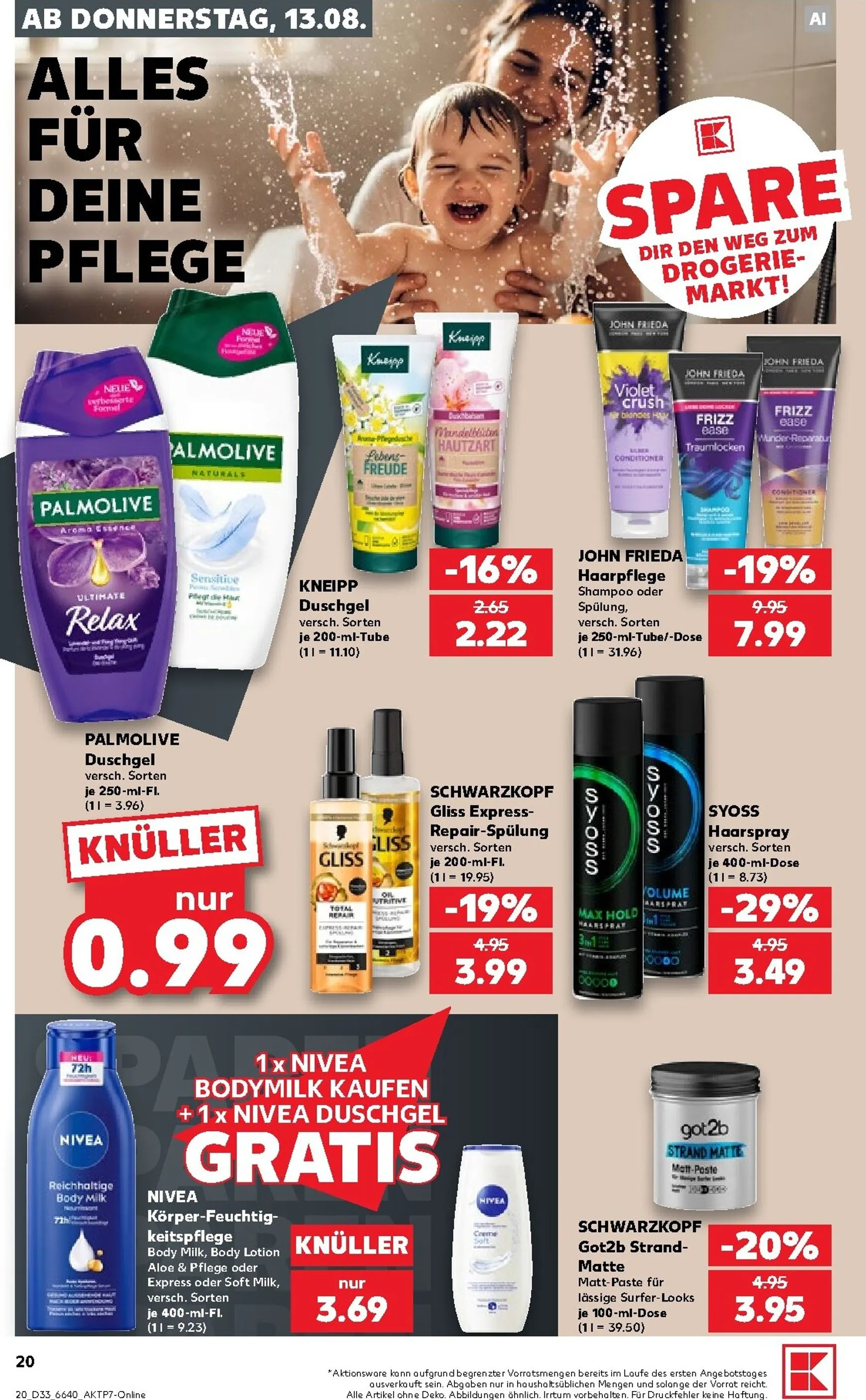 Neuer Kaufland Prospekt – von Donnerstag 13.08.2026 bis Mittwoch 19.08.2026 von 13. August bis 19. August 2026 - Prospekt seite 20