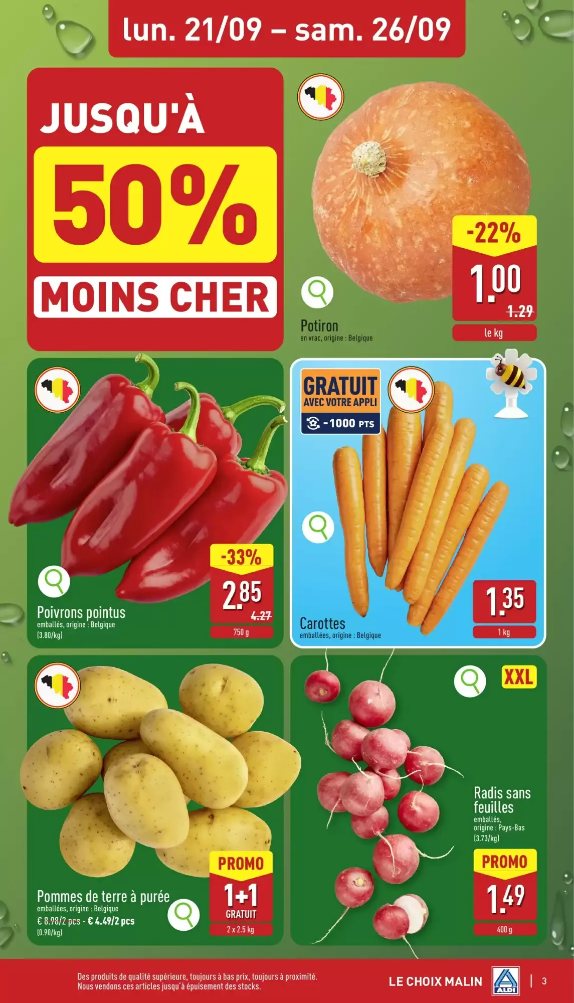 ALDI Dépliant du 21/09 au 26/09 van 21 september tot 26 september 2026 - folder pagina 3