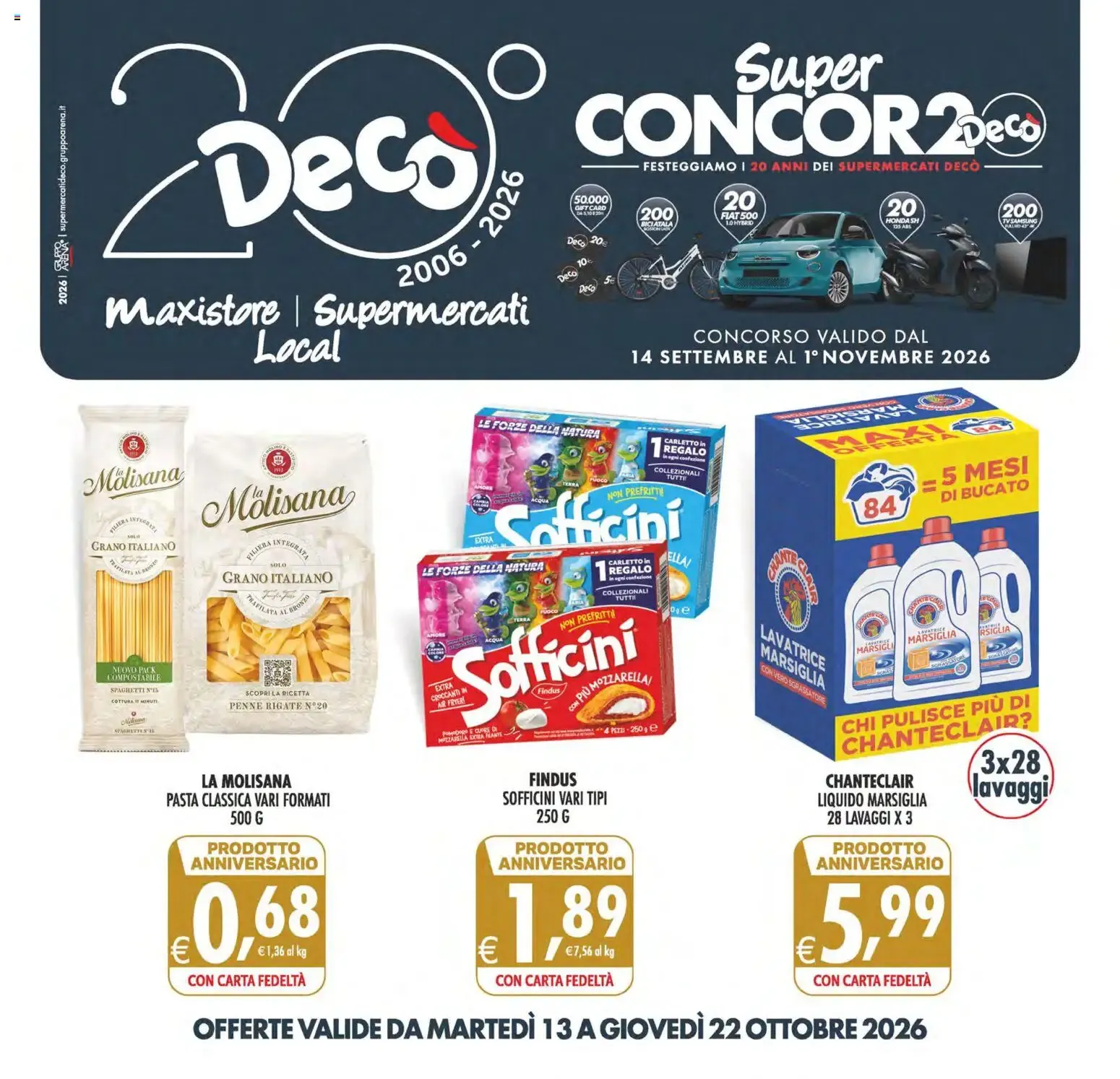 Nuovo Decò volantino Maxistore, Supermercati, Local Sicilia dal 13/10/2026 > offerte anteprima 🛍️ da 13 ottobre a 22 ottobre di 2026 - Pagina del volantino 1