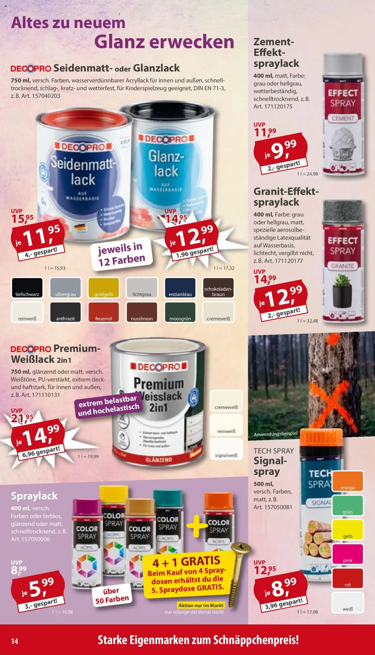 Sonderpreis Baumarkt Prospekt (ab 27.06.2026) zum Blättern von 27. Juni bis 3. Juli 2026 - Prospekt seite 14