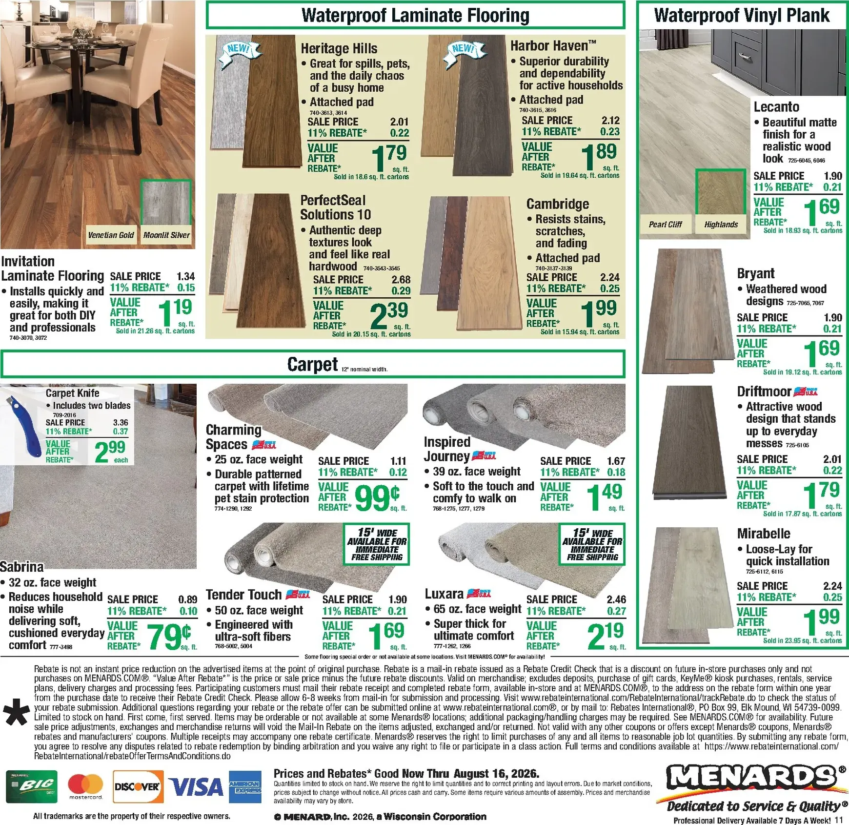 Weekly ad Menards - 11% Rebate on Everything! from August 6 to August 16 2026 - Page 18