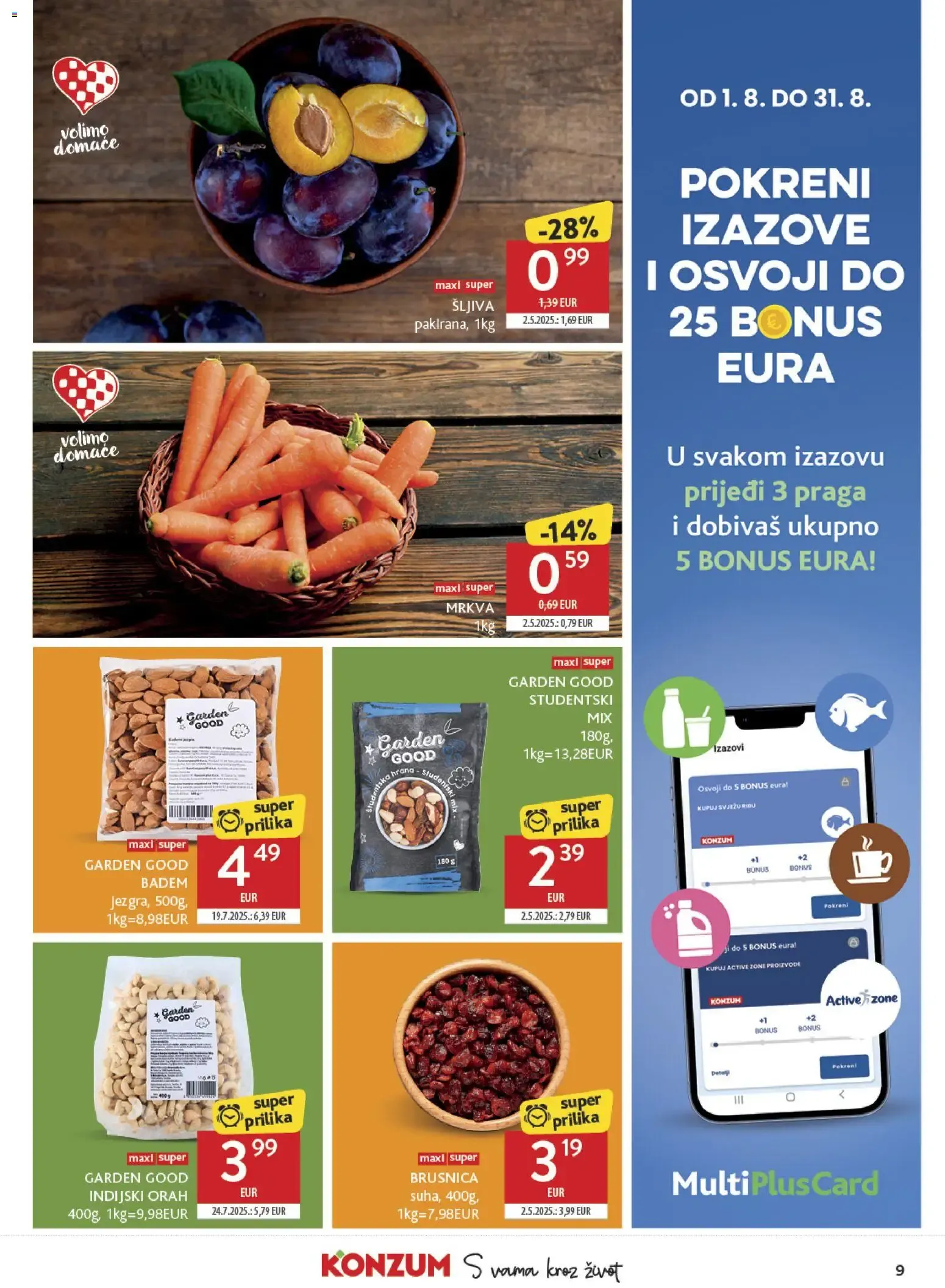 Katalog Konzum Katalog novi od 04.08.2026 na listanje > letak digitalni od 4. kolovoza do 11. kolovoza 2026. - Pregled Stranica 9