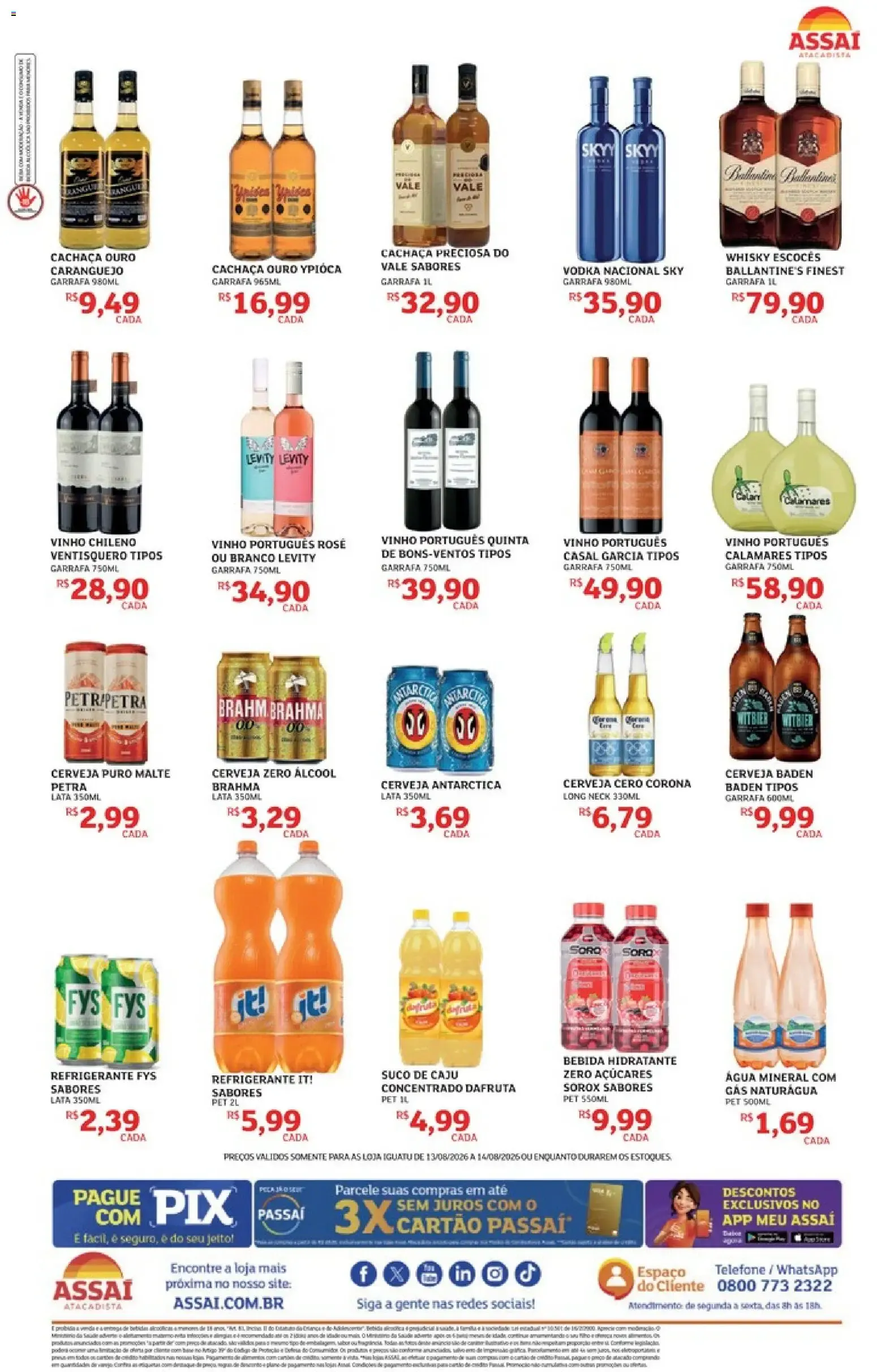 Encarte de Assaí Atacadista ofertas - CE de 13/08/2026 | Promoções Online 13 de agosto até 14 de agosto 2026 - Pagina 2