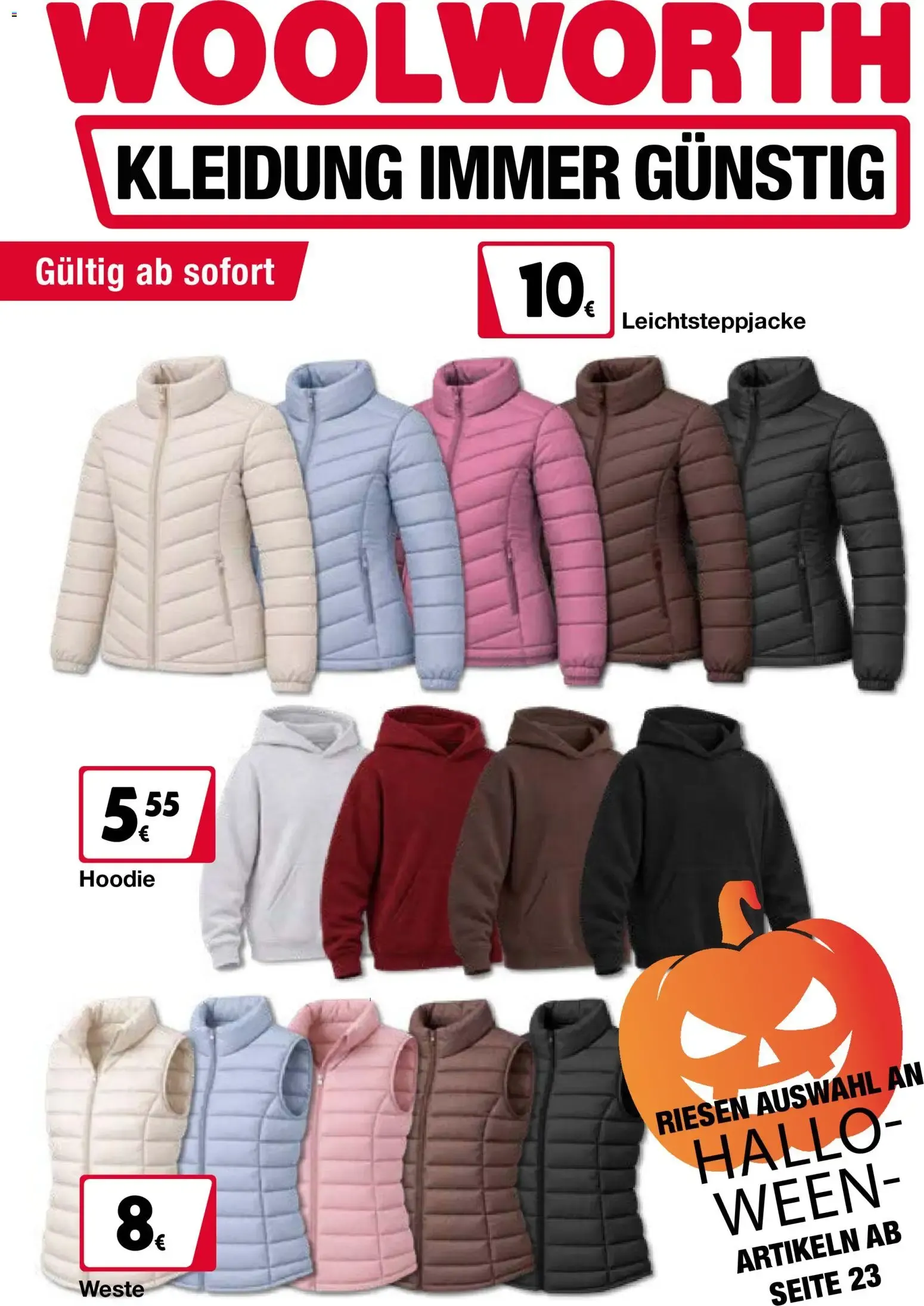 Woolworth Kleidung Immer Günstig von 29. September bis 12. Oktober 2026 - Prospekt seite 1