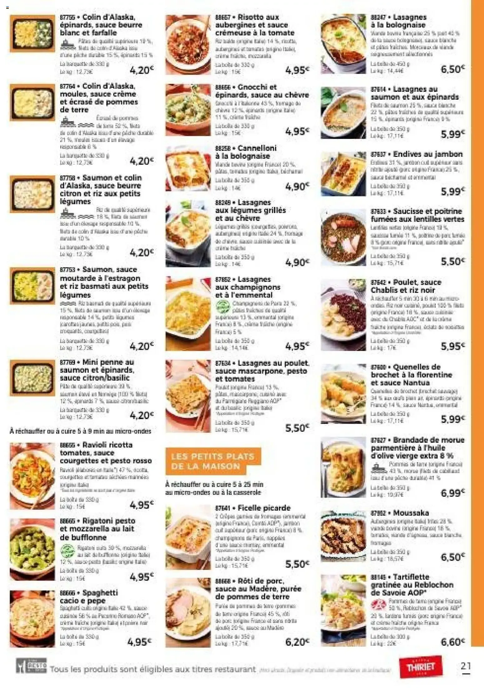 Thiriet - Catalogue automne à partir du 30/09/2026 - promo en ligne du 30 septembre au 31 décembre 2026 - Catalogue page 21