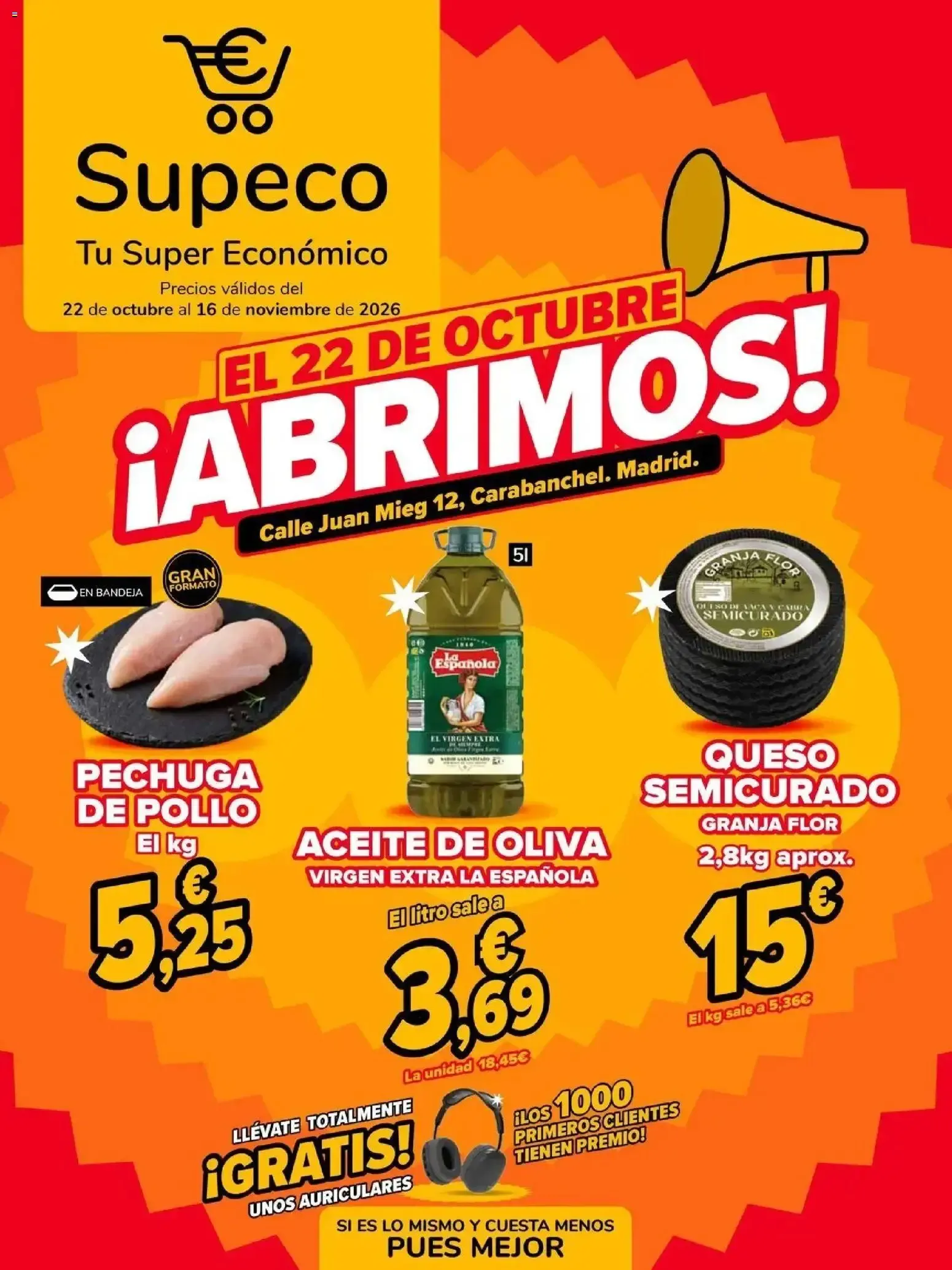 Supeco folleto 22/10/2026 - 16/11/2026