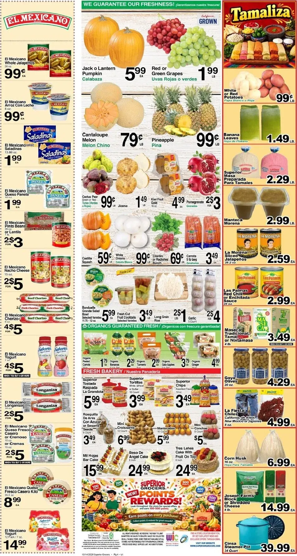 Weekly ad Current Superior Grocers leaflet valid from Wednesday 10/14/2026 to Tuesday 10/20/2026 from October 14 to October 20 2026 - Page 4