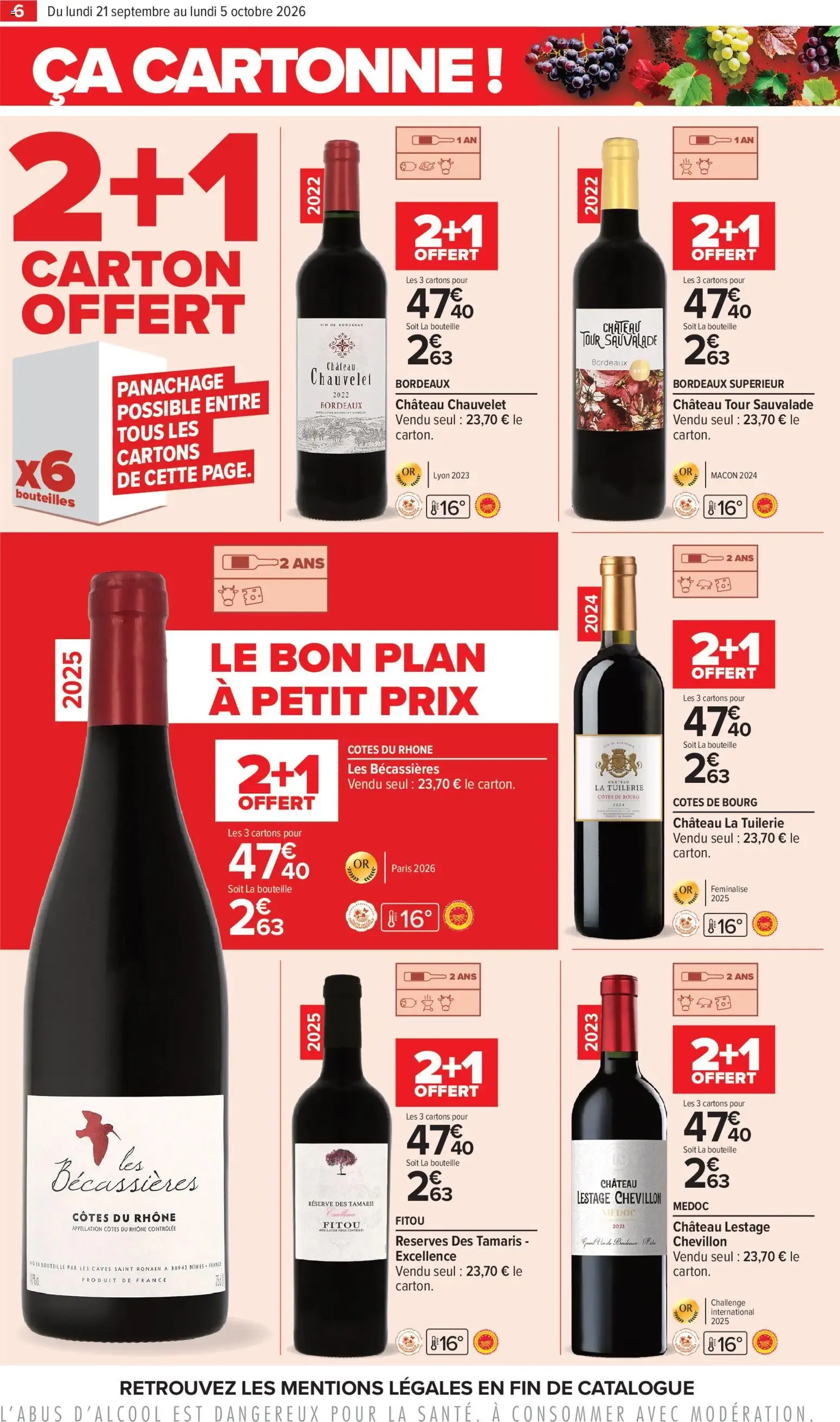 Carrefour Foire aux vins d automne à partir du 21/09/2026 - promo en ligne du 21 septembre au 5 octobre 2026 - Catalogue page 6