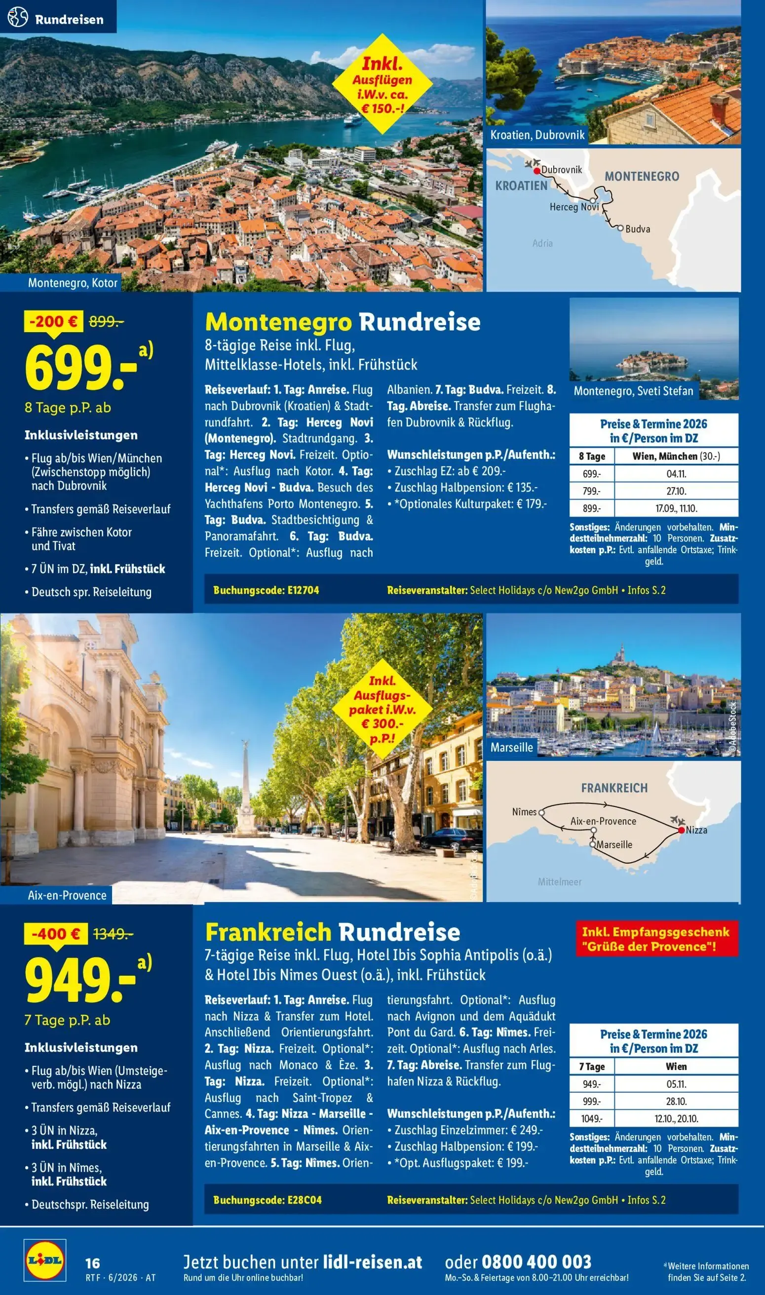 Lidl Reisen - Traumurlaub von 13. Juni bis 15. Juli 2026 - Flugblätt seite  16