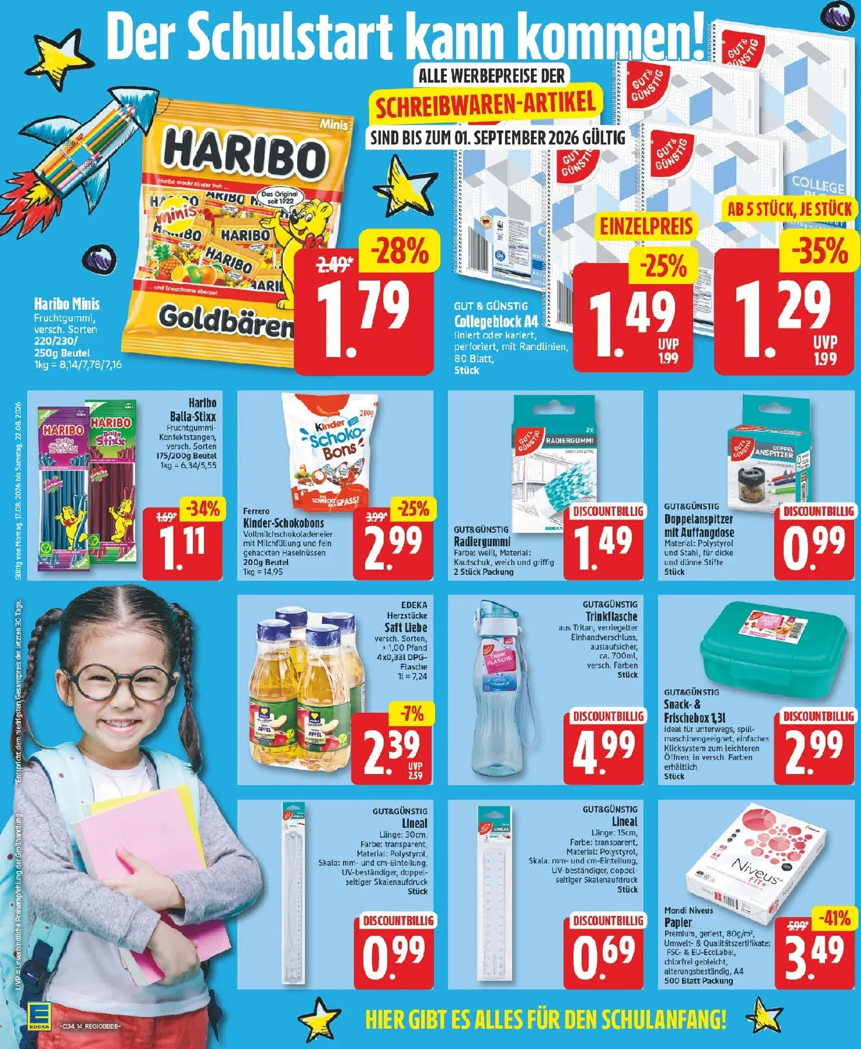 Edeka Prospekt nächste Woche – von Montag 17.08.2026 bis Samstag 22.08.2026 von 17. August bis 22. August 2026 - Prospekt seite 14