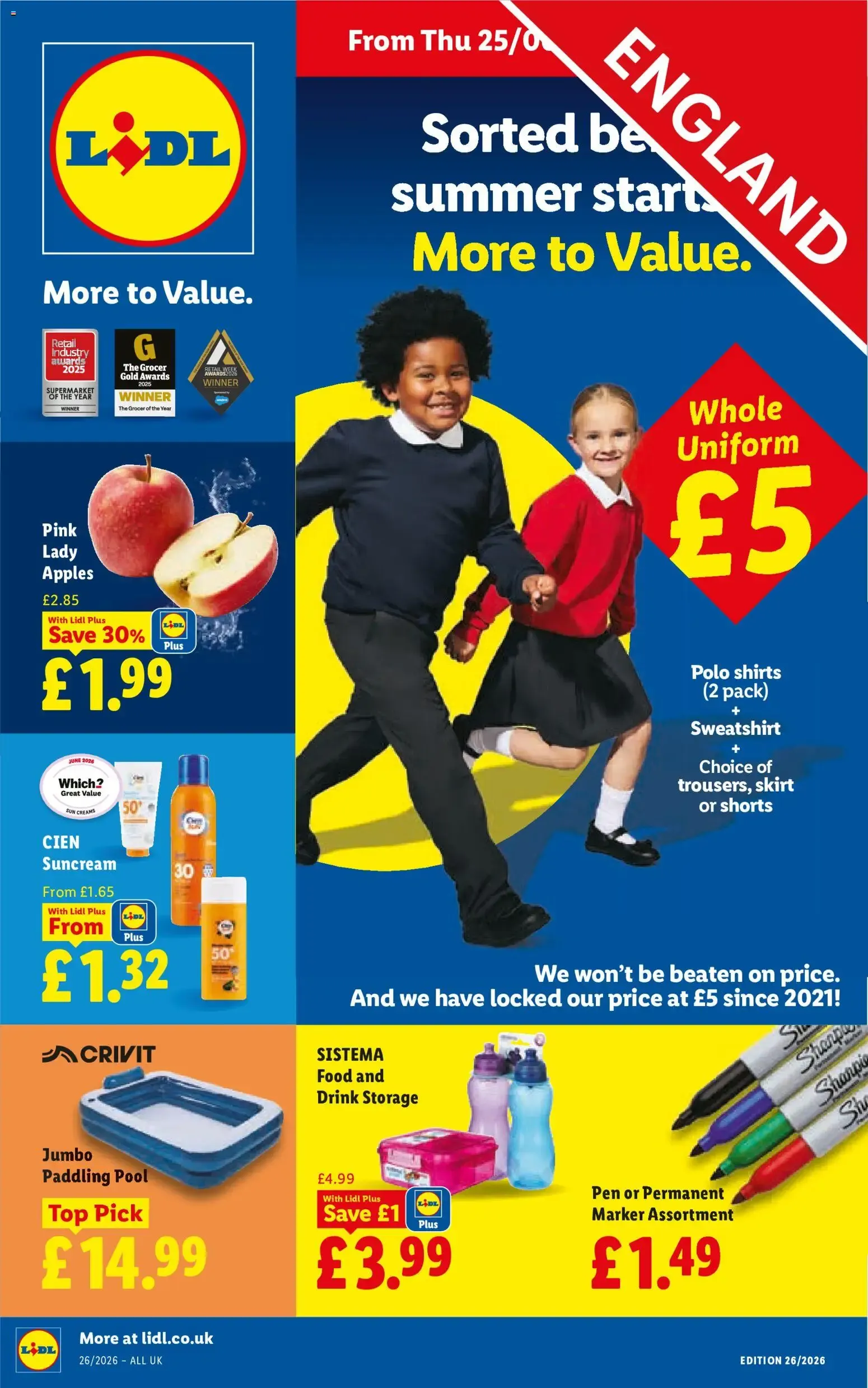 Weekly offers Lidl (25/06/2026 - 01/07/2026) - Offers Online from 25 June to 1 July 2026 - Catalogue Page 1