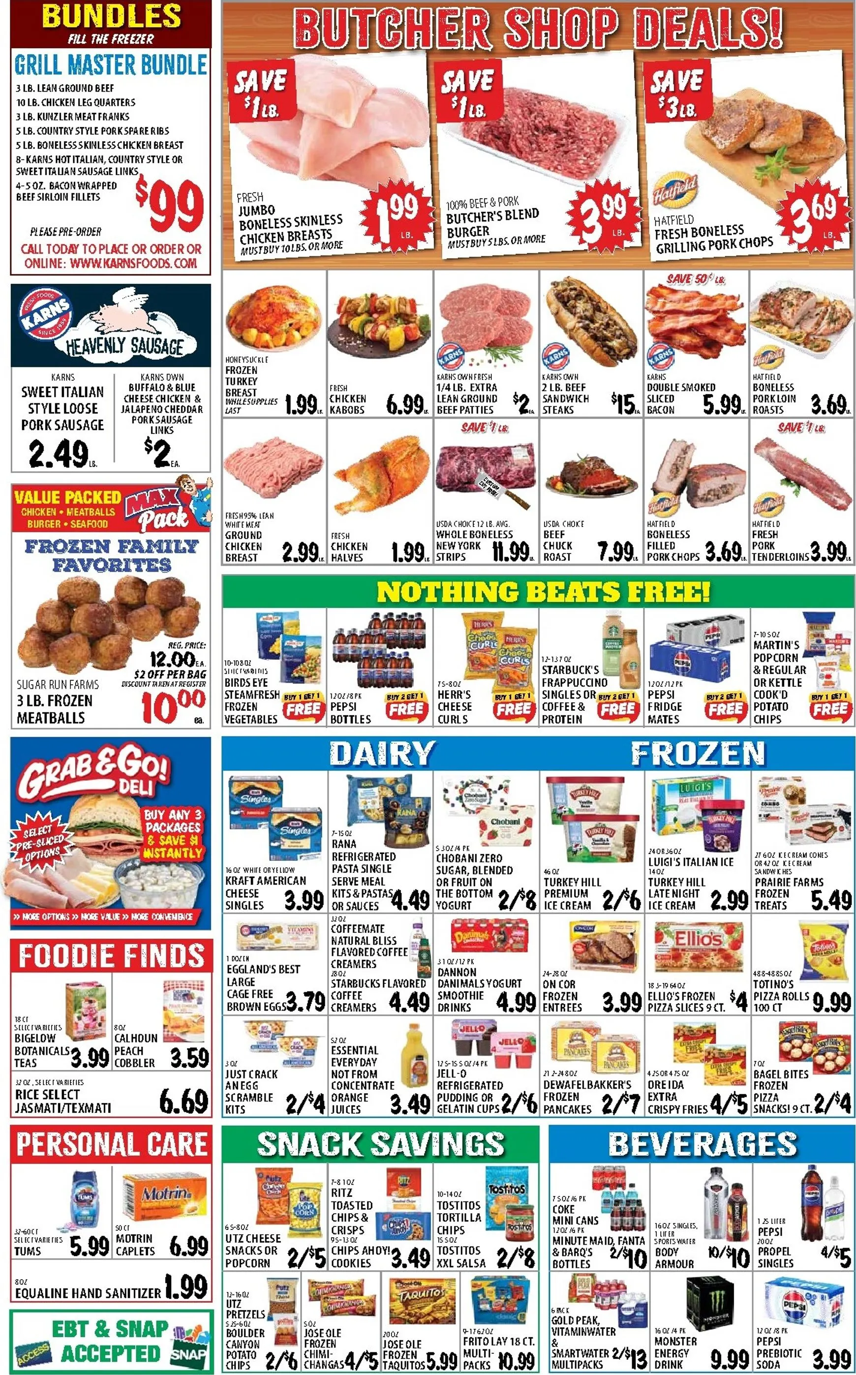 Weekly promotion Karns - This Week's Big Meat Savings spanning from August 4 to August 10 2026 - Page 3 for Catalogue 365