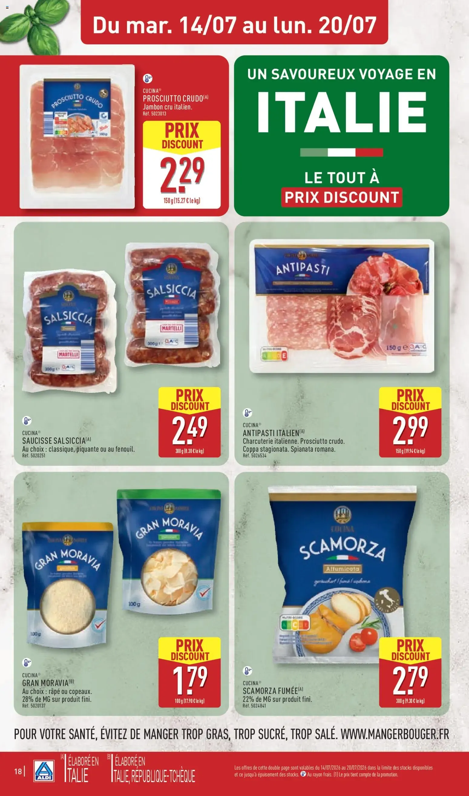 UN SAVOUREUX VOYAGE EN ITALIE À PRIX DISCOUNT du 14 juillet au 20 juillet 2026 - Catalogue page 20