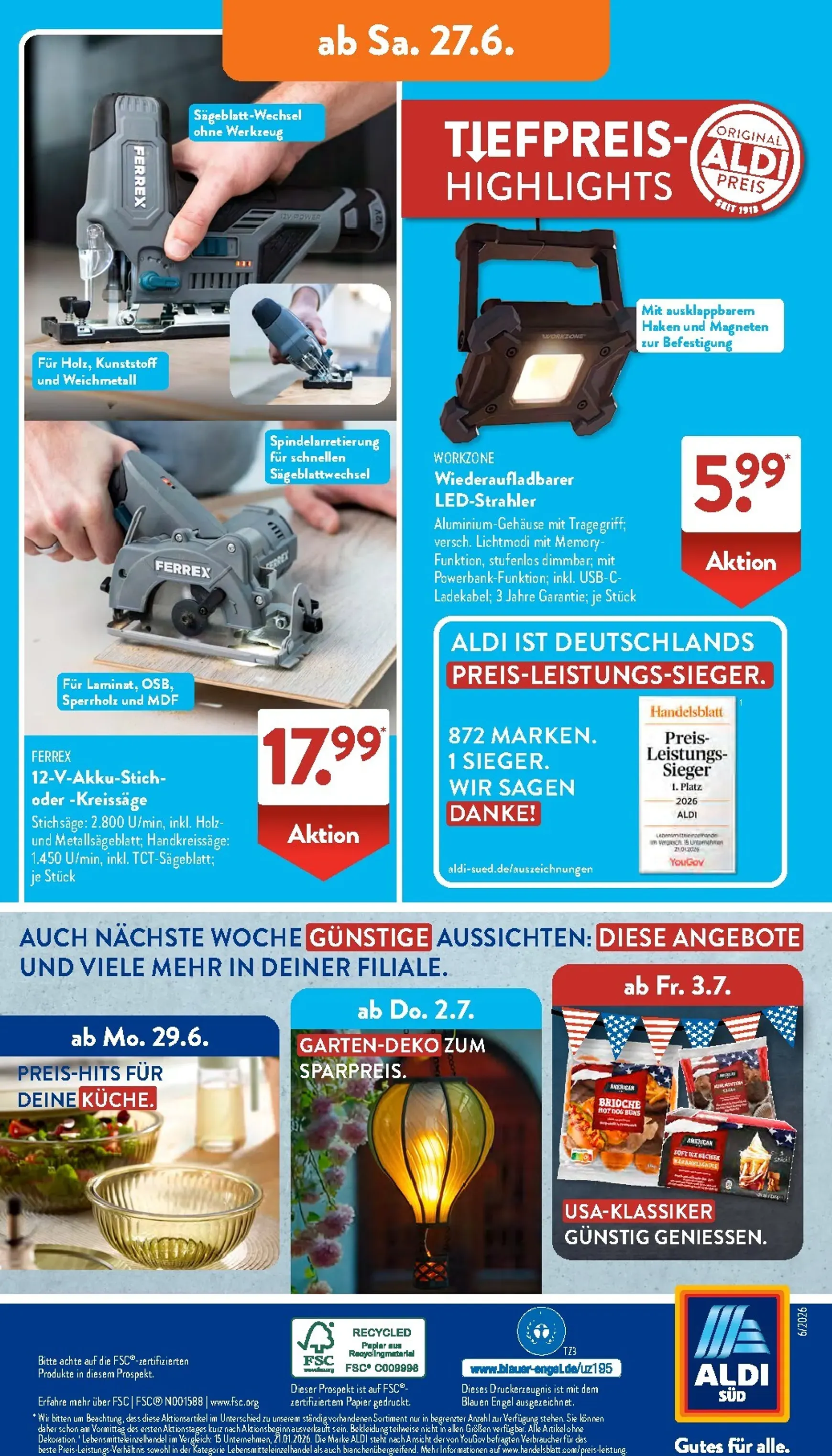 ALDI SÜD Prospekt – von Montag 22.06.2026 bis Samstag 27.06.2026 von 22. Juni bis 27. Juni 2026 - Prospekt seite 25