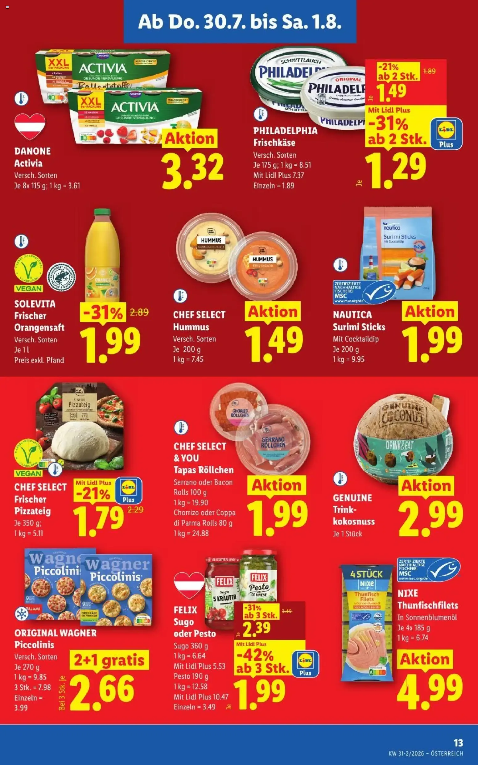Lidl - Flugblatt del 30.07. al 01.08. von 30. Juli bis 1. August 2026 - Flugblätt seite  15