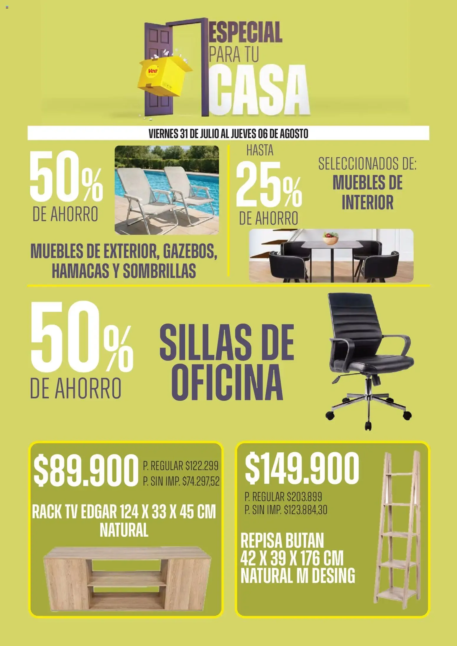 Ofertas de Vea - ESPECIAL PARA TU CASA del 31/07/2026 - 05/08/2026 31 de julio al 5 de agosto 2026 - Página 4 del catálogo