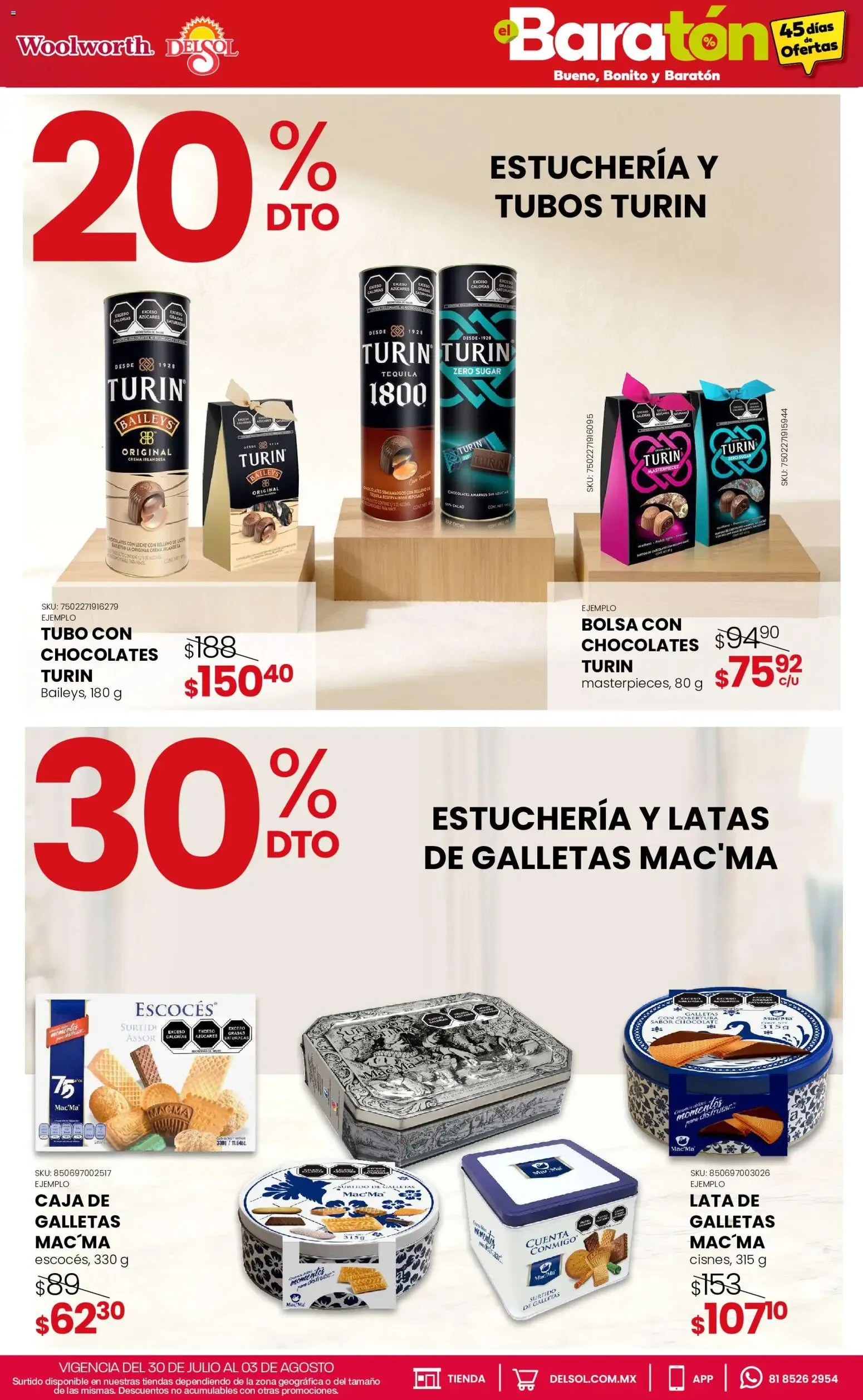 Catálogo de Del Sol y Woolworth catálogo Bueno, Bonito y Baratón (30/07/2026 - 03/08/2026) - catálogo en línea 30 de julio al 3 de agosto 2026 - Pagina 21