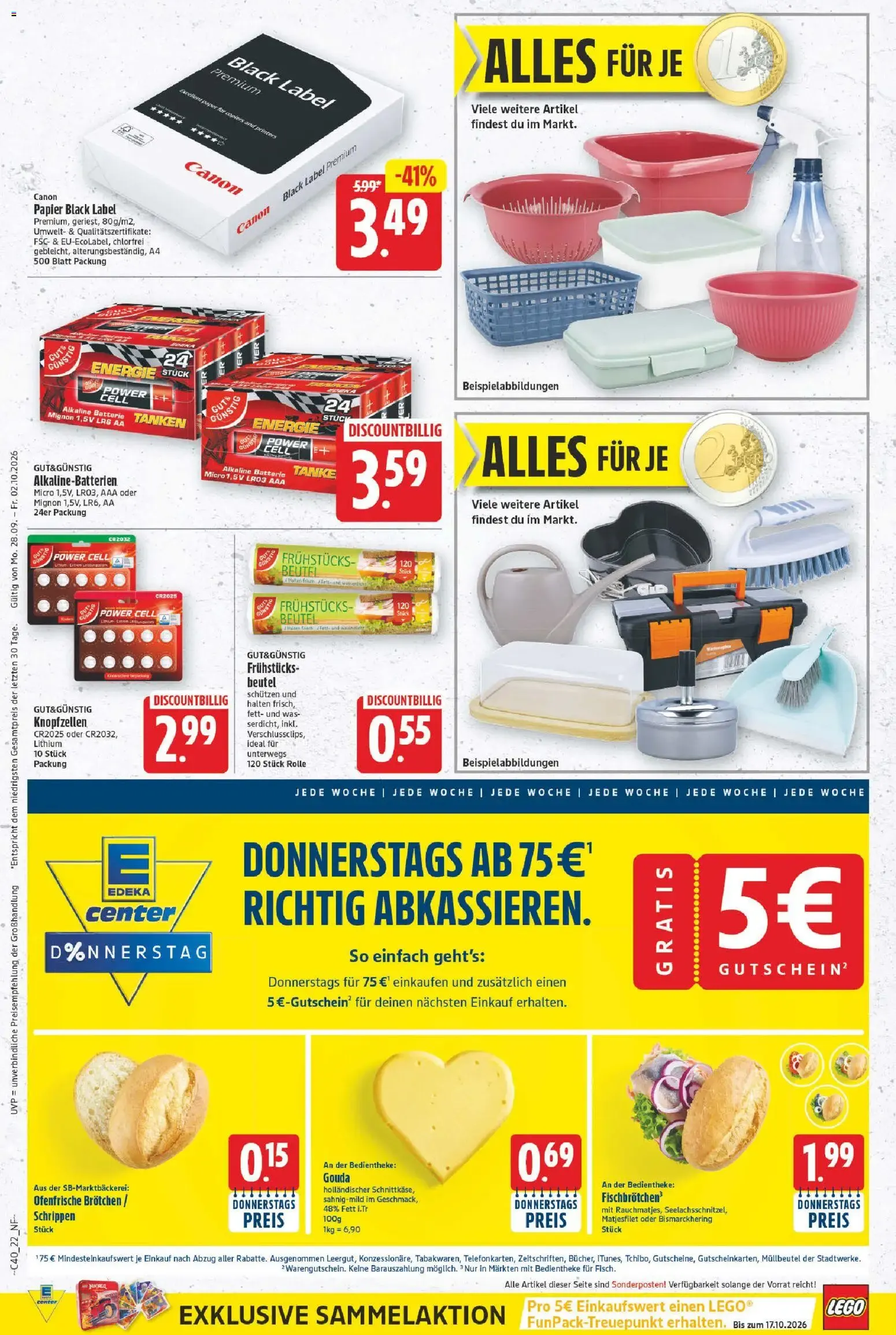 EDEKA Center - 20% Rabatt auf EDEKA Bio Milch-, Joghurt- und Quarkartikel von 28. September bis 2. Oktober 2026 - Prospekt seite 22