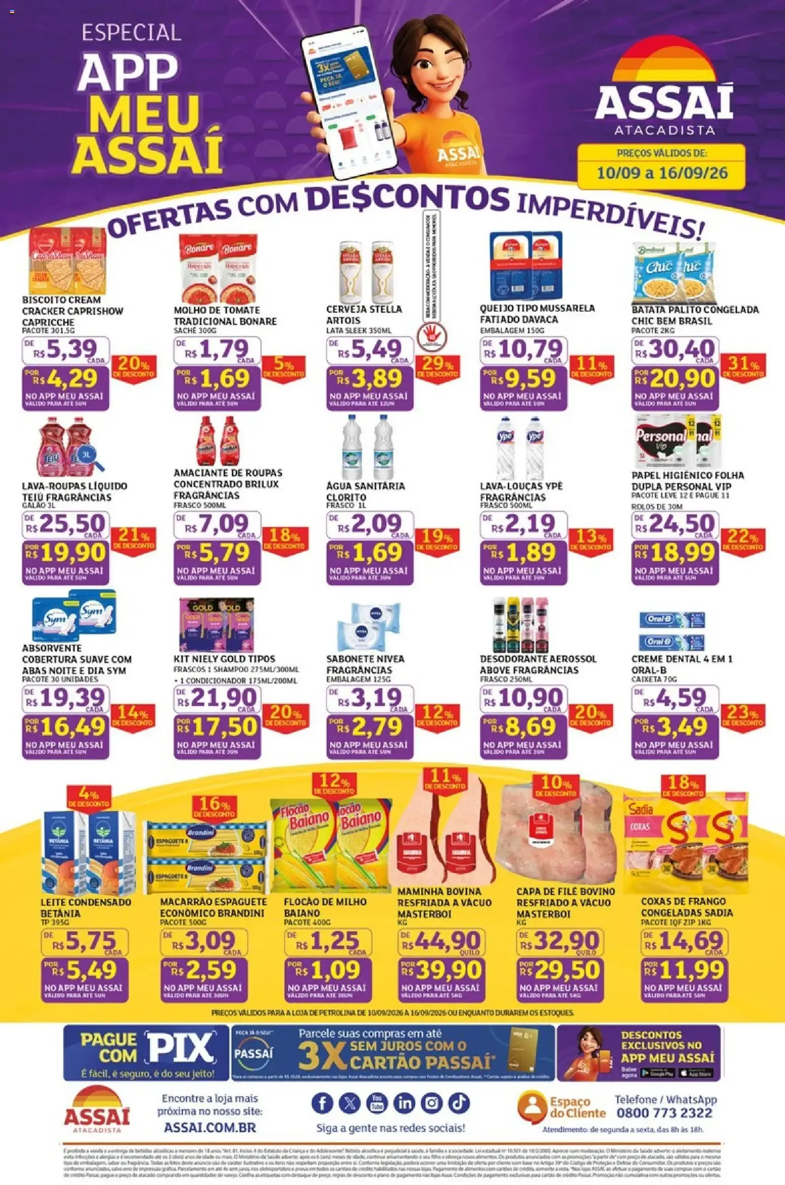 Encarte de Assaí Atacadista: Especial App Meu Assaí - Ofertas com Descontos Imperdíveis 10 de setembro até 16 de setembro 2026 - Pagina 1