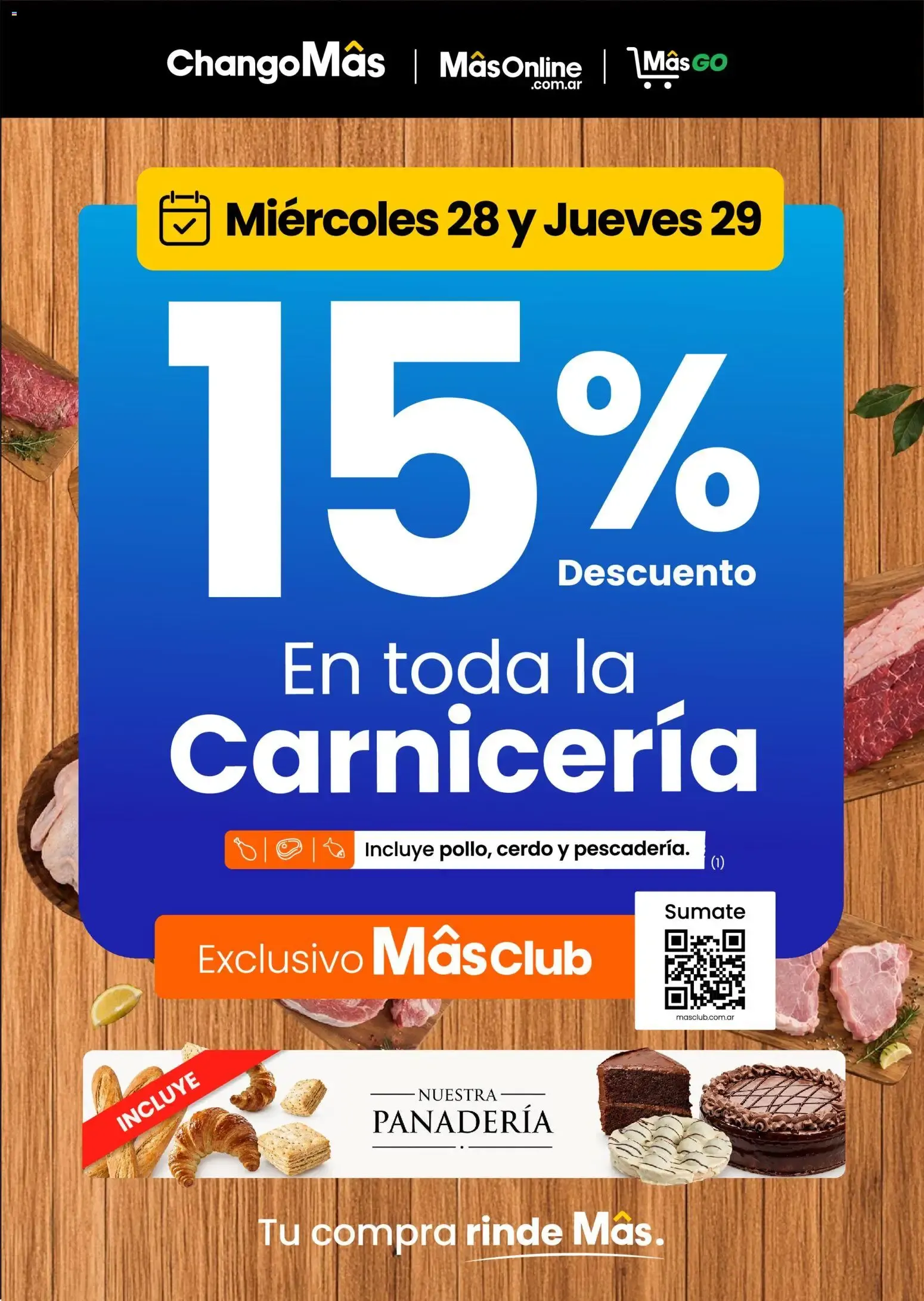 Changomas - 15 % En toda la Carnicería || del 28/10/2026 - 29/10/2026 || Catálogo