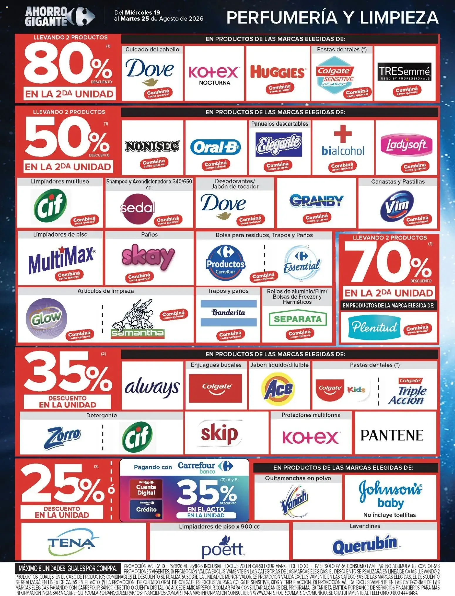Ofertas de Carrefour Ahorro Gigante: Ofertas Hiper y Market 19 de agosto al 25 de agosto 2026 - Página 48 del catálogo