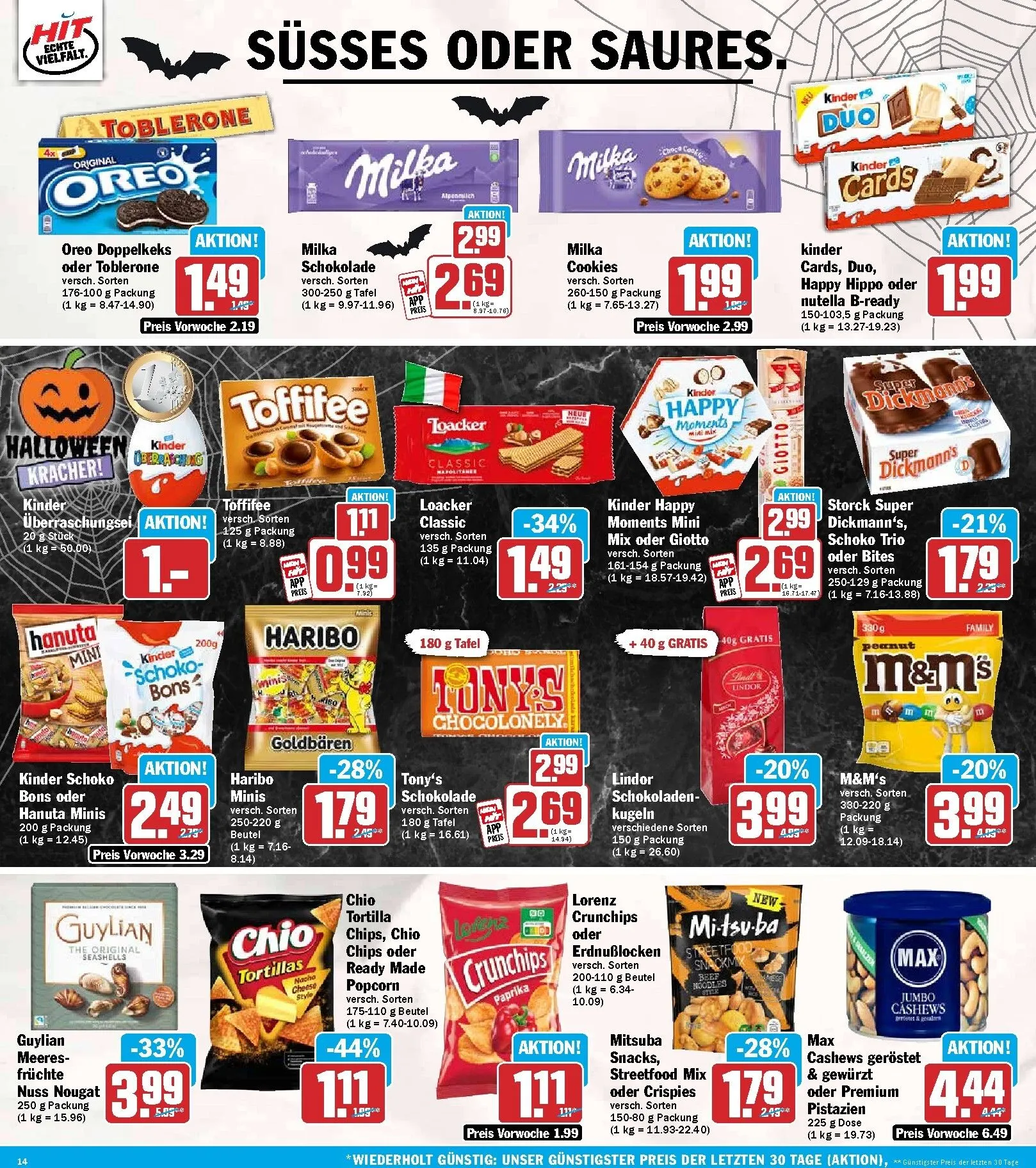 Hit Echte Vielfalt Happy Halloween Prospekt von 26. Oktober bis 31. Oktober 2026 - Prospekt seite 14
