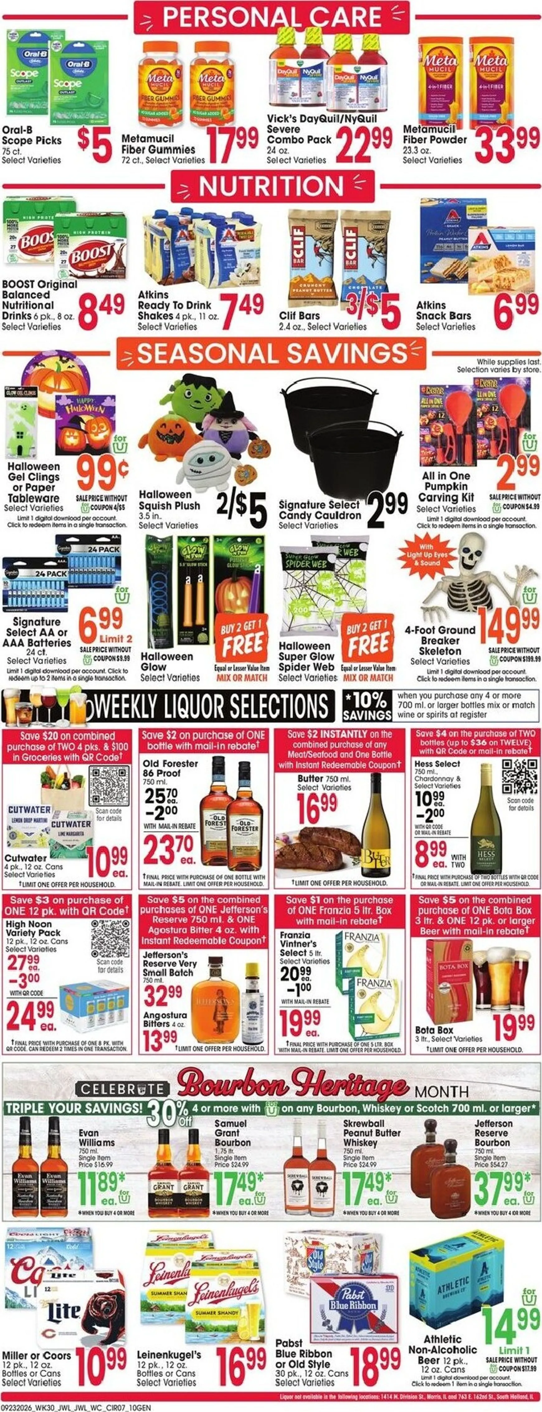 Weekly ad Current Jewel-Osco leaflet valid from Wednesday 09/23/2026 to Tuesday 09/29/2026 from September 23 to September 29 2016 - Page 7