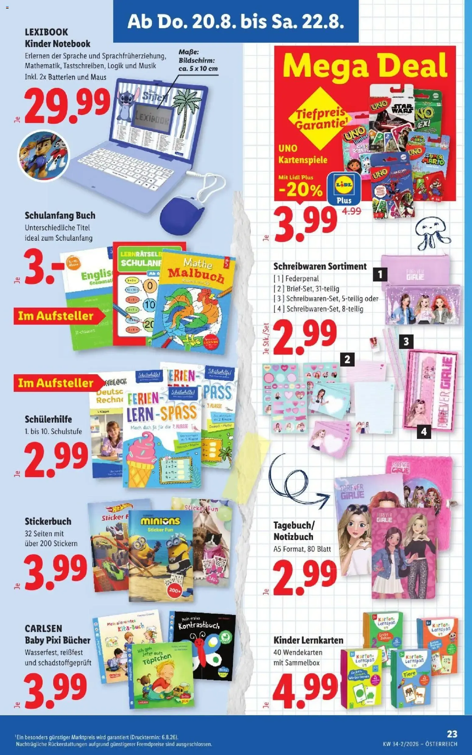 Mit Lidl Plus Österreichs günstigste Preise von 20. August bis 22. August 2026 - Flugblätt seite  27
