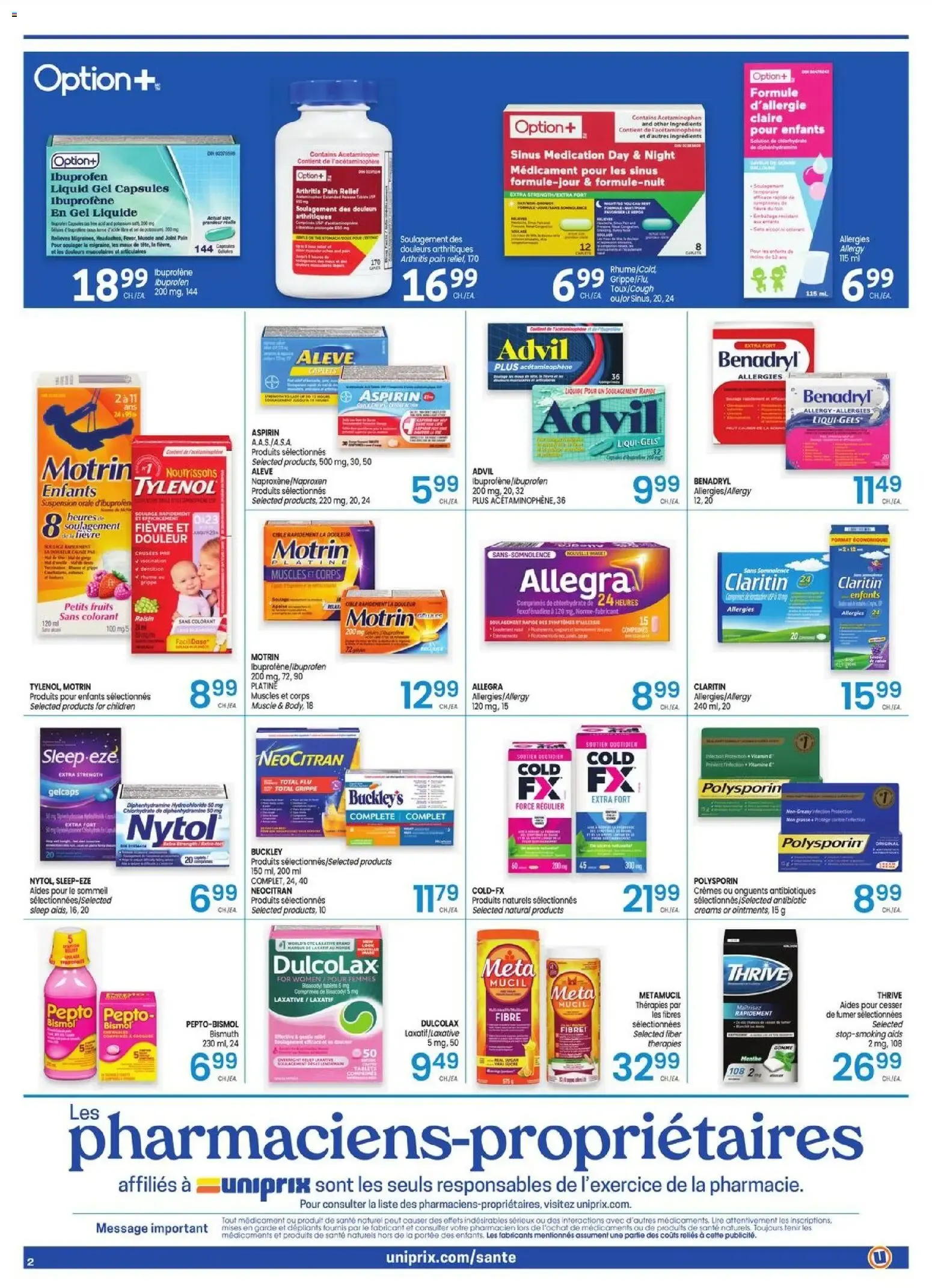 Uniprix - Uniprix Sante from Aug 27, 2026 > weekly specials & deals from August 27 to September 2 2026 - flyer page 2