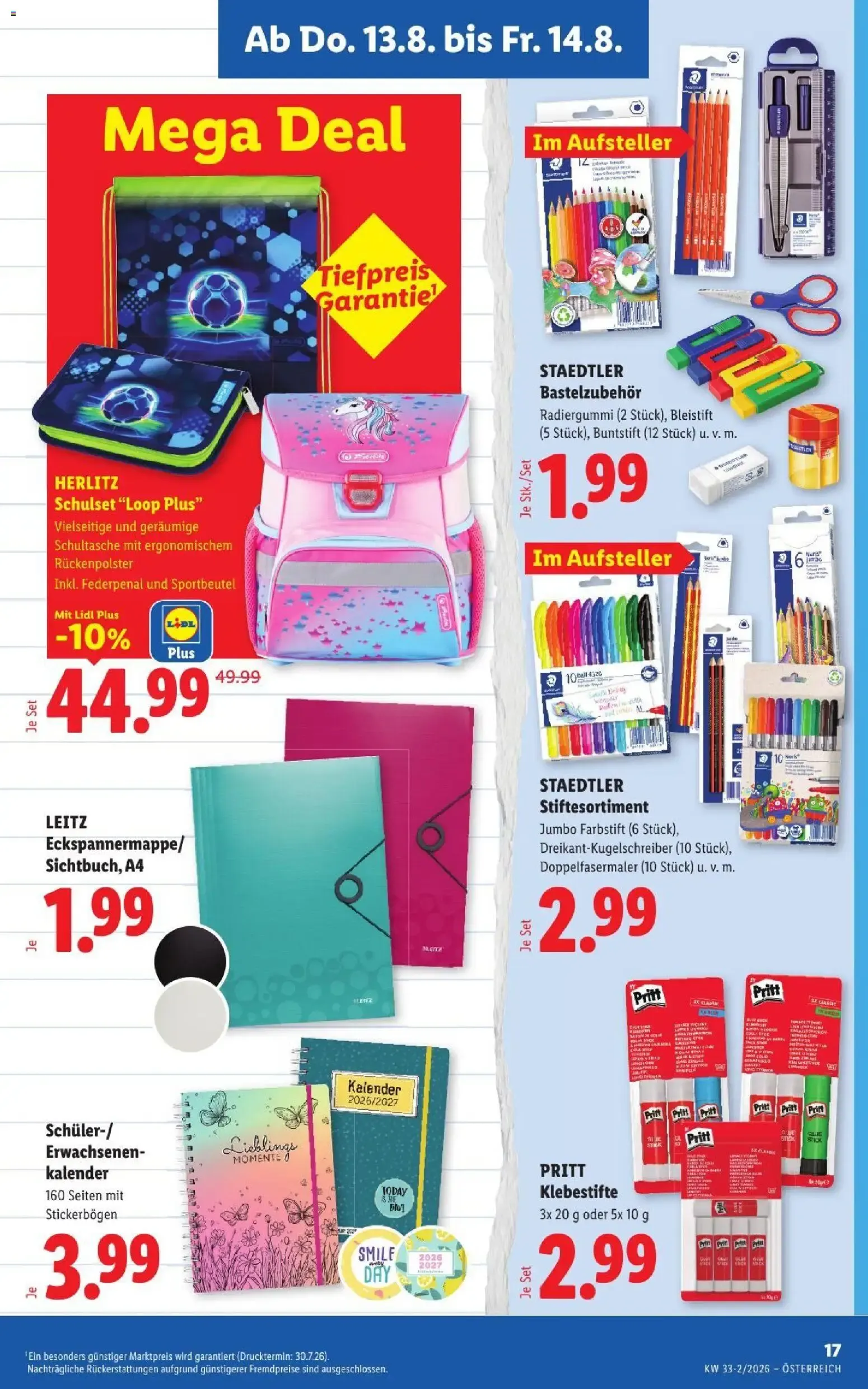 Lidl - Flugblatt ab 13.08.2026 - Angebote ab donnerstag von 13. August bis 14. August 2026 - Flugblätt seite 21