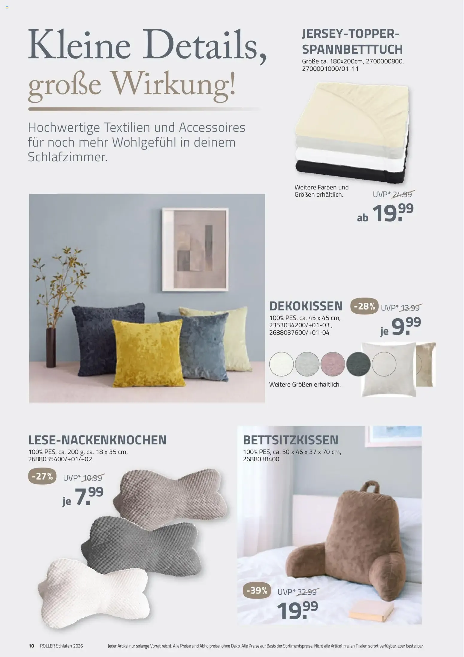 Gute Nächte beginnen hier. von 30. August bis 31. Dezember 2026 - Prospekt seite 10