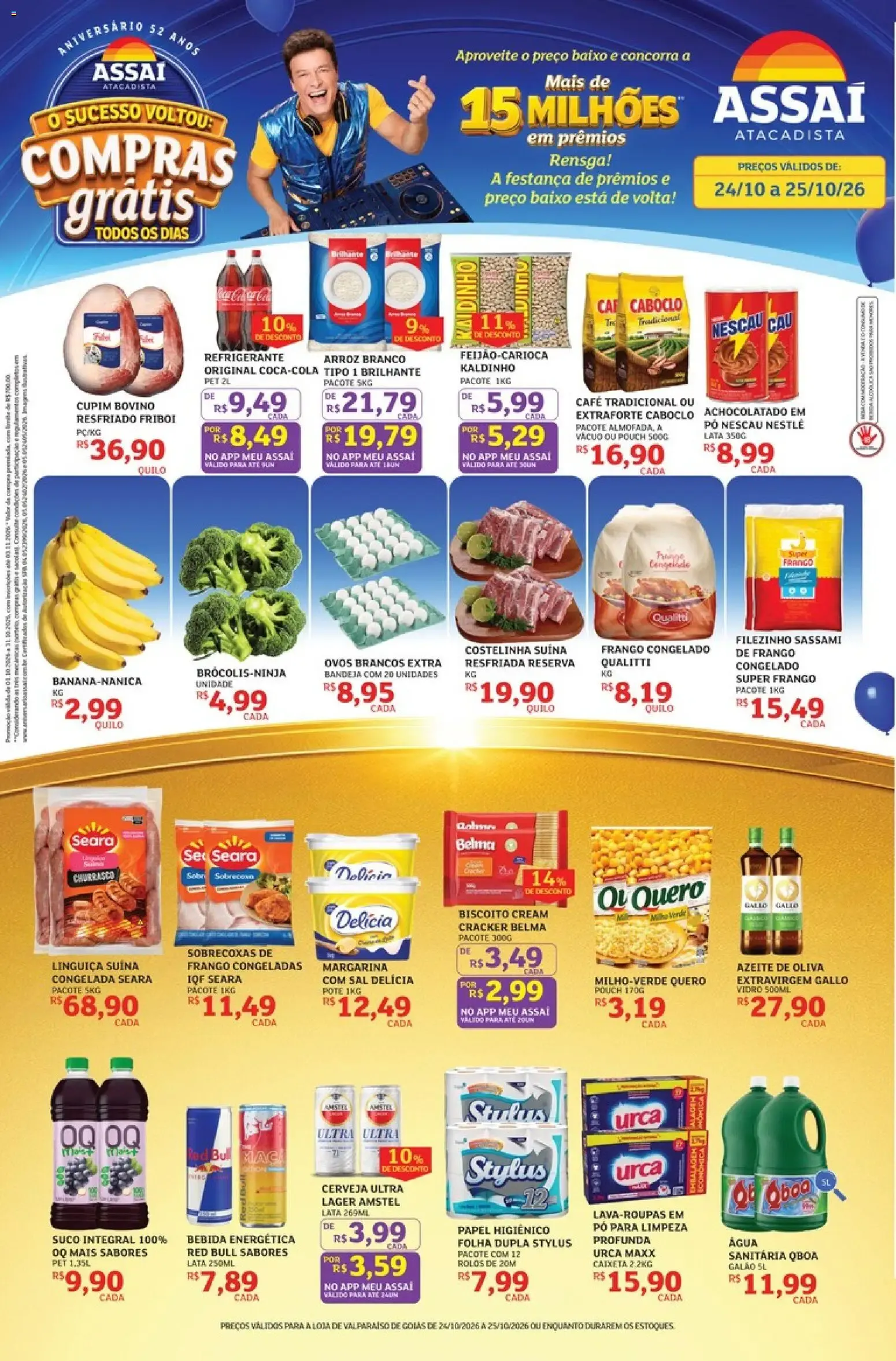 Encarte de Assaí Atacadista ofertas - GO de 24/10/2026 | Promoções Online 24 de outubro até 25 de outubro 2026 - Pagina 1