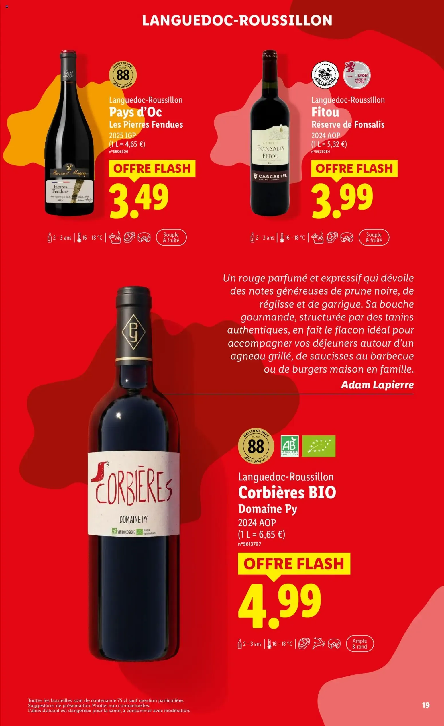 LES EFFERVESCENTS du 3 septembre au 10 septembre 2026 - Catalogue page 19