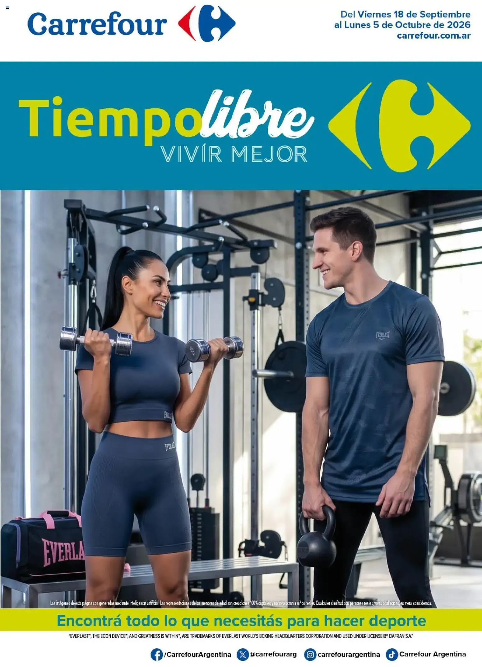 Ofertas de Carrefour - Tiempo Libre || del 18/09/2026 - 05/10/2026 || Promociones 18 de septiembre al 5 de octubre 2026 - Página 1 del catálogo