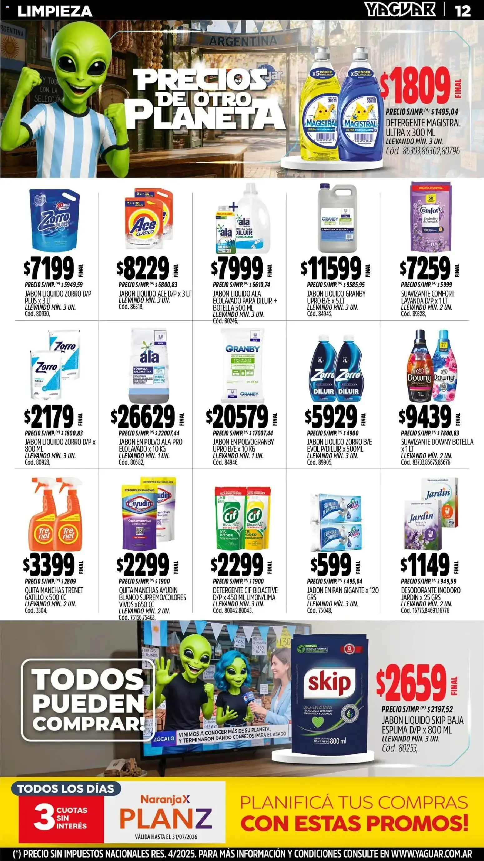 Ofertas de Yaguar - Oferta Semanal Córdoba del 29/06/2026 - 05/07/2026 29 de junio al 5 de julio 2026 - Página 13 del catálogo