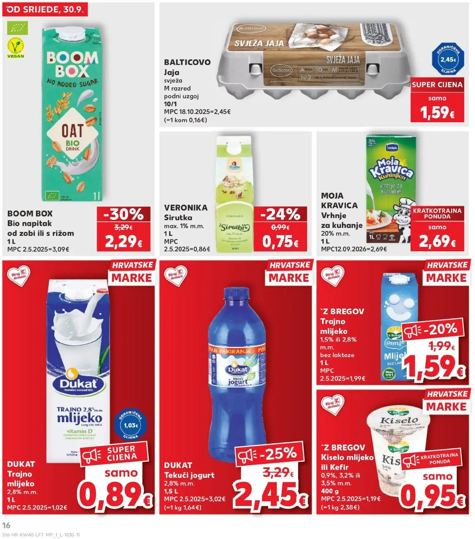 Katalog Kaufland Katalog novi od 30.09.2026 na listanje > letak digitalni od 30. rujna do 6. listopada 2026. - Pregled Stranica 16