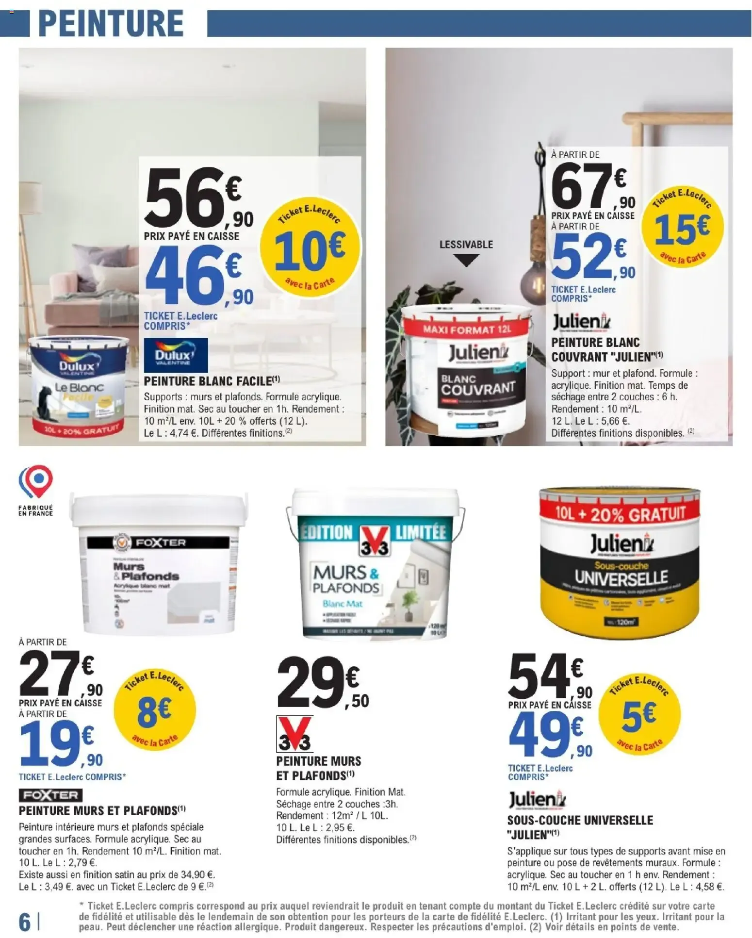 Brico E.Leclerc catalogue à partir du 23/06/2026 - promo en ligne du 23 juin au 11 juillet 2026 - Catalogue page 6