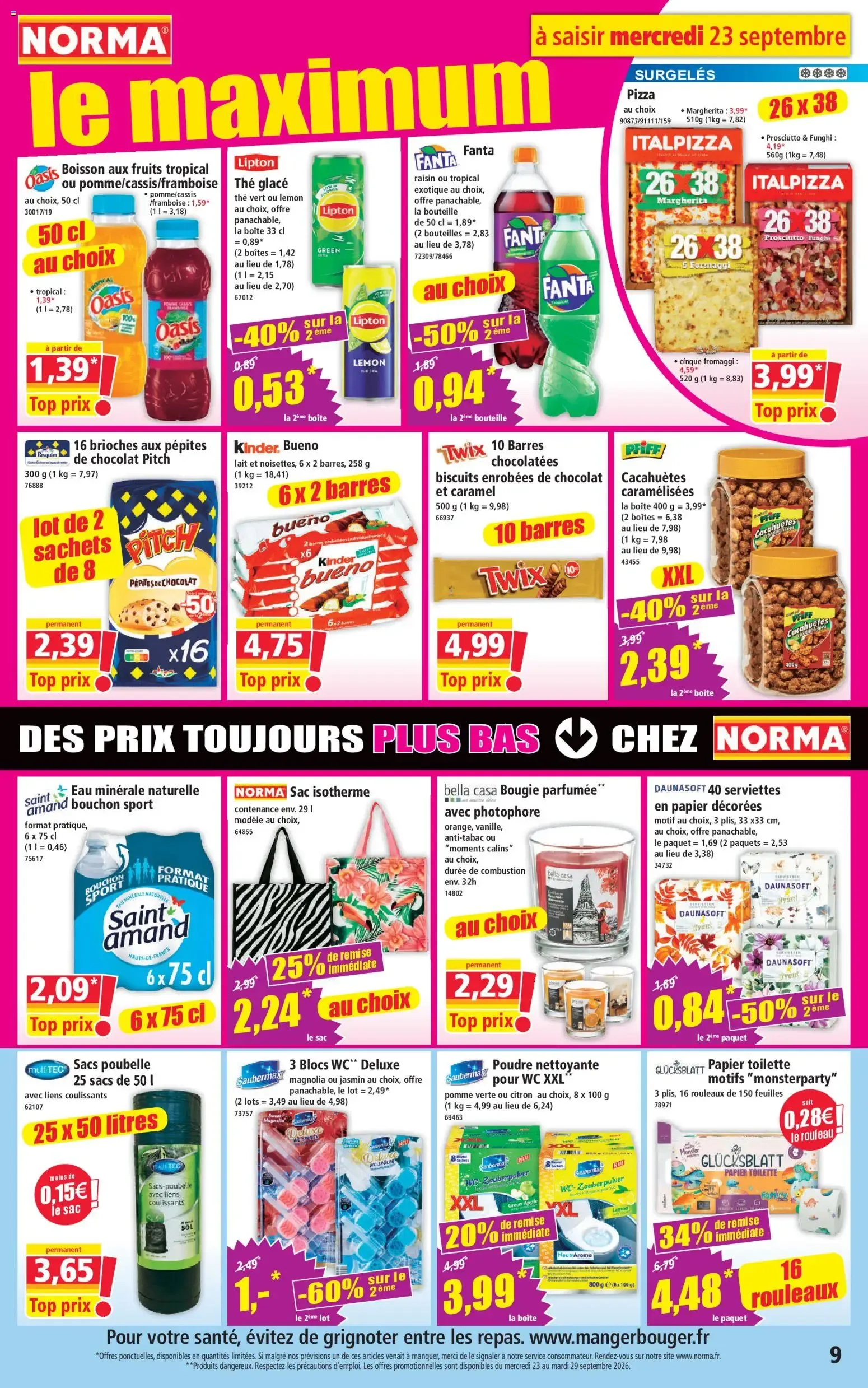 Norma - Votre Discounter Régional du 23 septembre au 29 septembre 2026 - Catalogue page 9