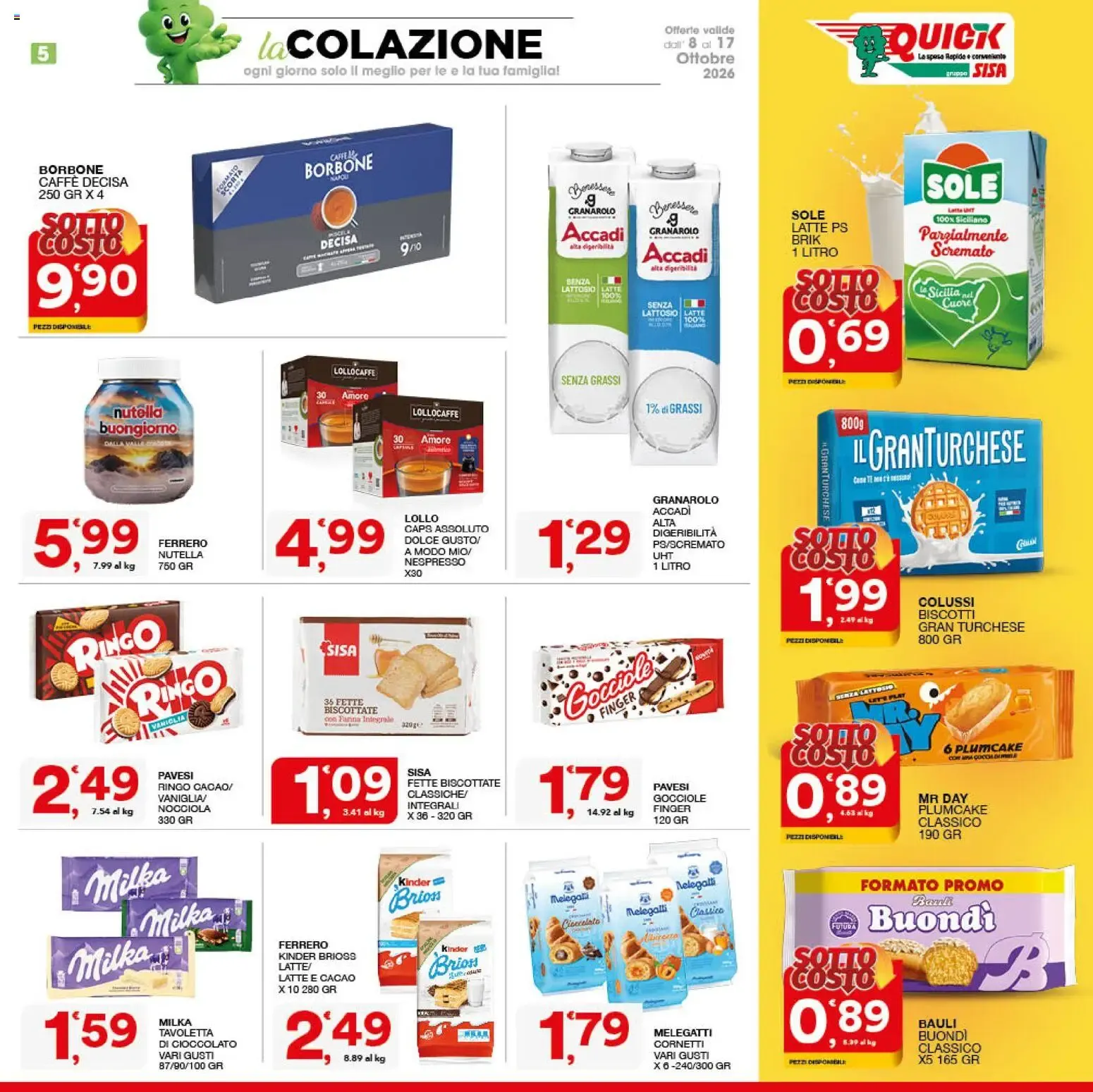 Nuovo SISA volantino Quick dal 08/10/2026 > offerte anteprima 🛍️ da 8 ottobre a 17 ottobre di 2026 - Pagina del volantino 5