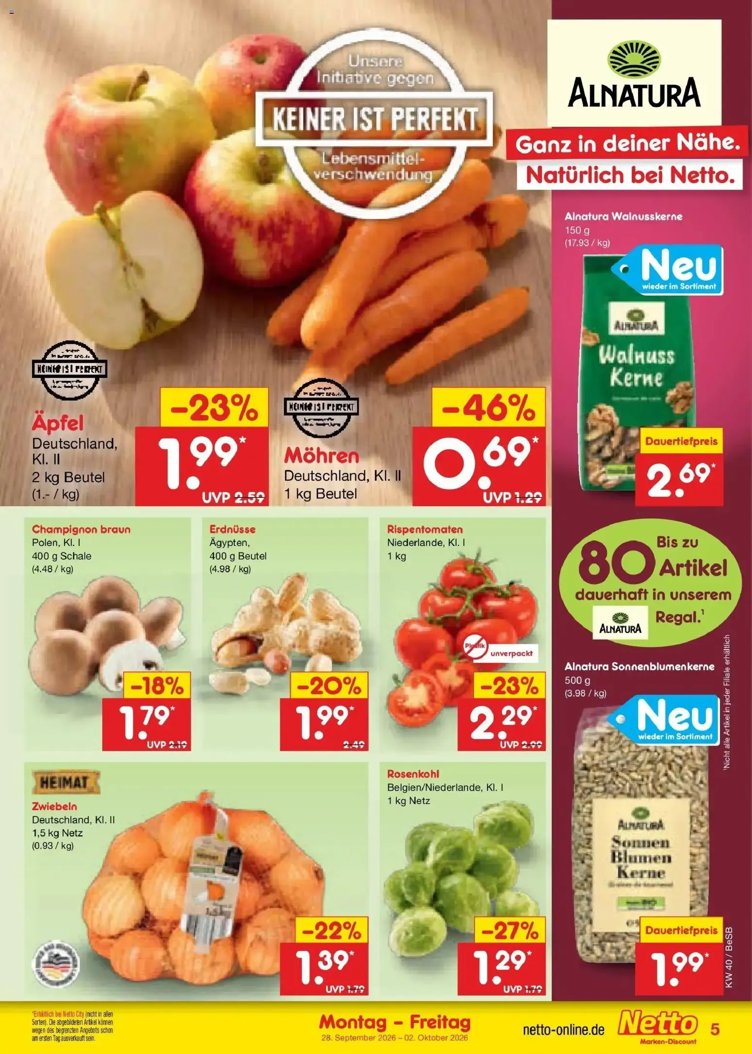 Netto Marken-Discount Prospekt Kremmen (ab 28.09.2026) » Angebote von 28. September bis 2. Oktober 2026 - Prospekt seite 5