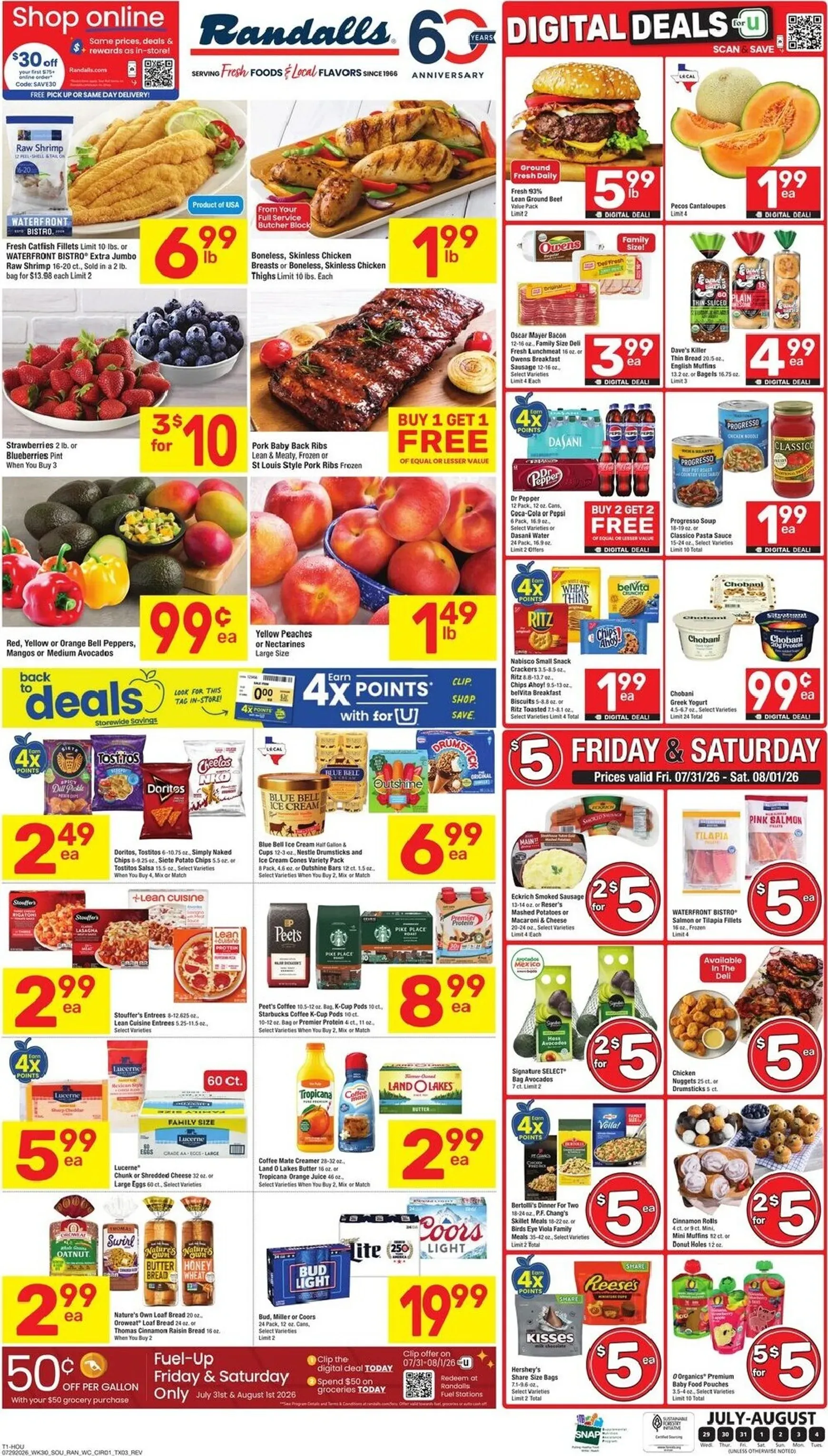 Weekly ad Randalls 60th Anniversary Cyber Online Sale from July 29 to August 4 2026 - Page 3