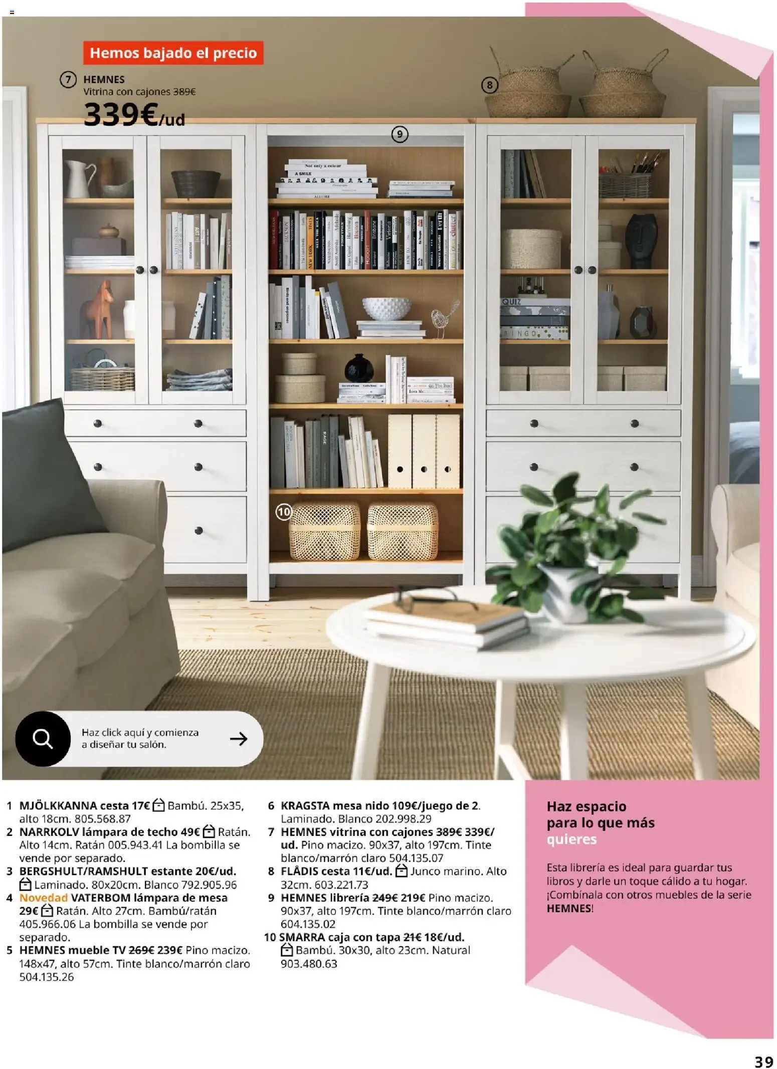 Catálogo de IKEA - Haz espacio para lo que más quieres del 01/09/2026 1 de septiembre al 31 de enero 2027 - Página 39