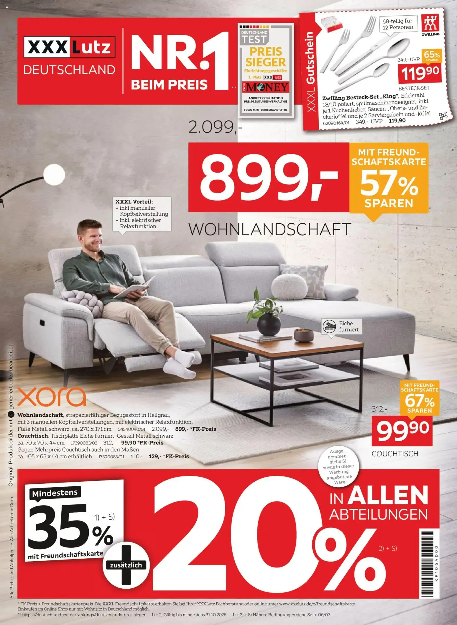 XXXLutz Nr. 1 beim Preis (ab 17.10.2026) zum Blättern von 17. Oktober bis 31. Oktober 2026 - Prospekt seite 1