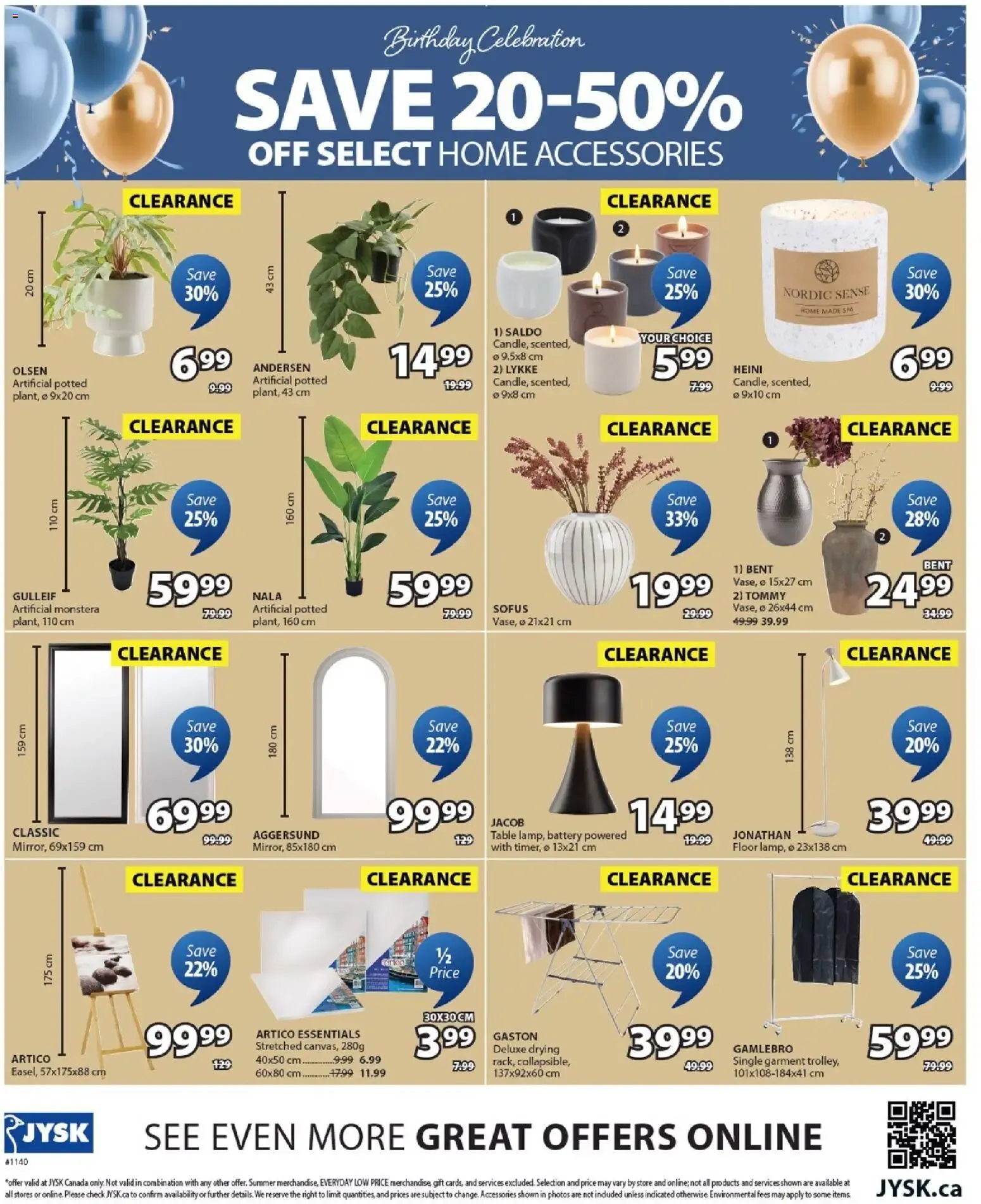 JYSK Birthday Celebration: 30 Years in Canada - Up to 60% Off from September 10 to September 23 2026 - flyer page 14